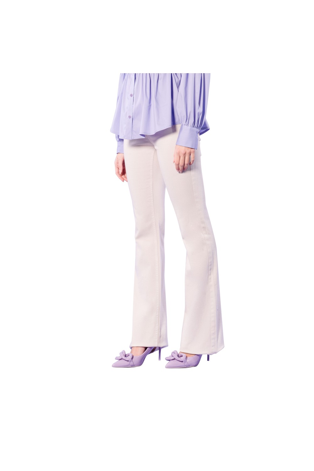 Nualy PANTALONE A ZAMPA Prezzo Ridotto