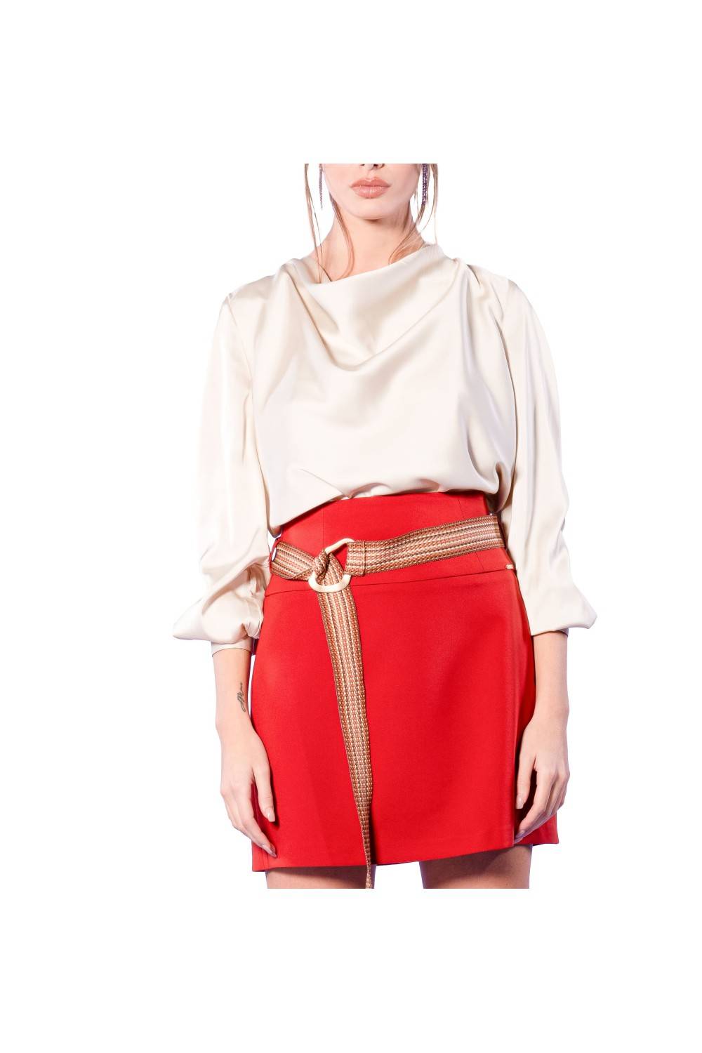 Nualy BLUSA SCOLLO CAPPUCCIO Moda