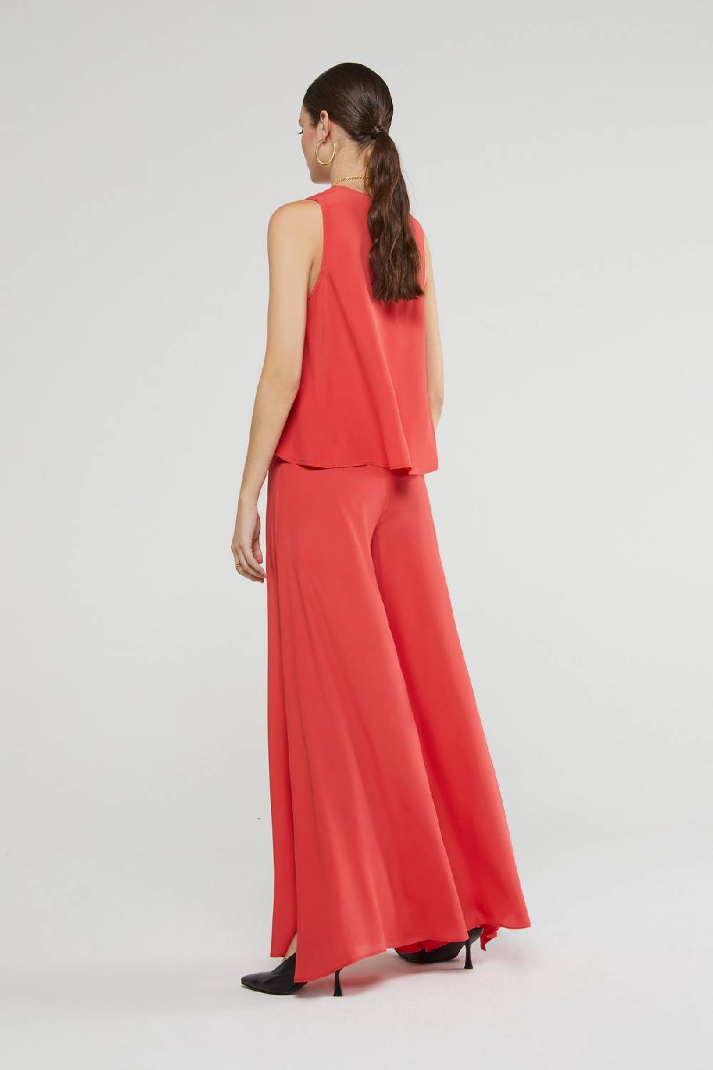 ottod'Ame Silk blend palazzo trousers In Saldo