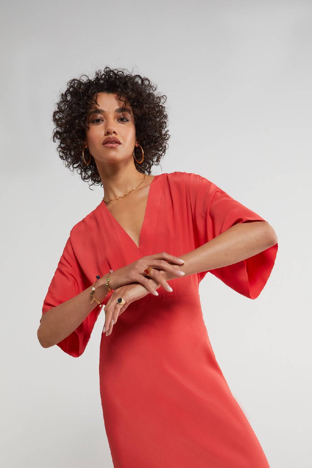 ottod'Ame Silk blend long dress Nuova
