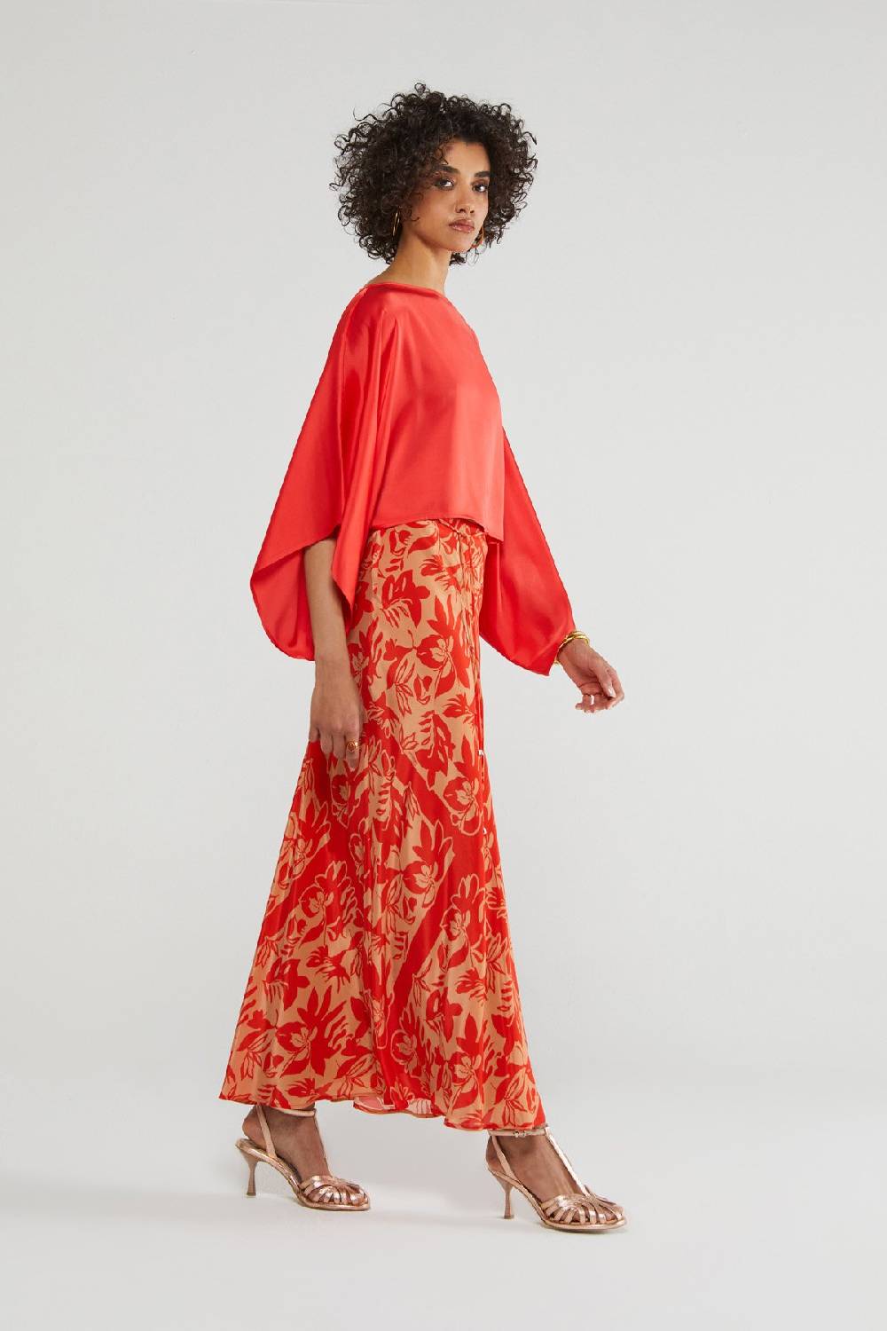 ottod'Ame Printed viscose skirt Italy