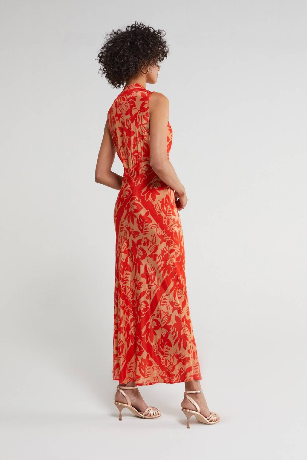 ottod'Ame Printed viscose long dress Nuovo