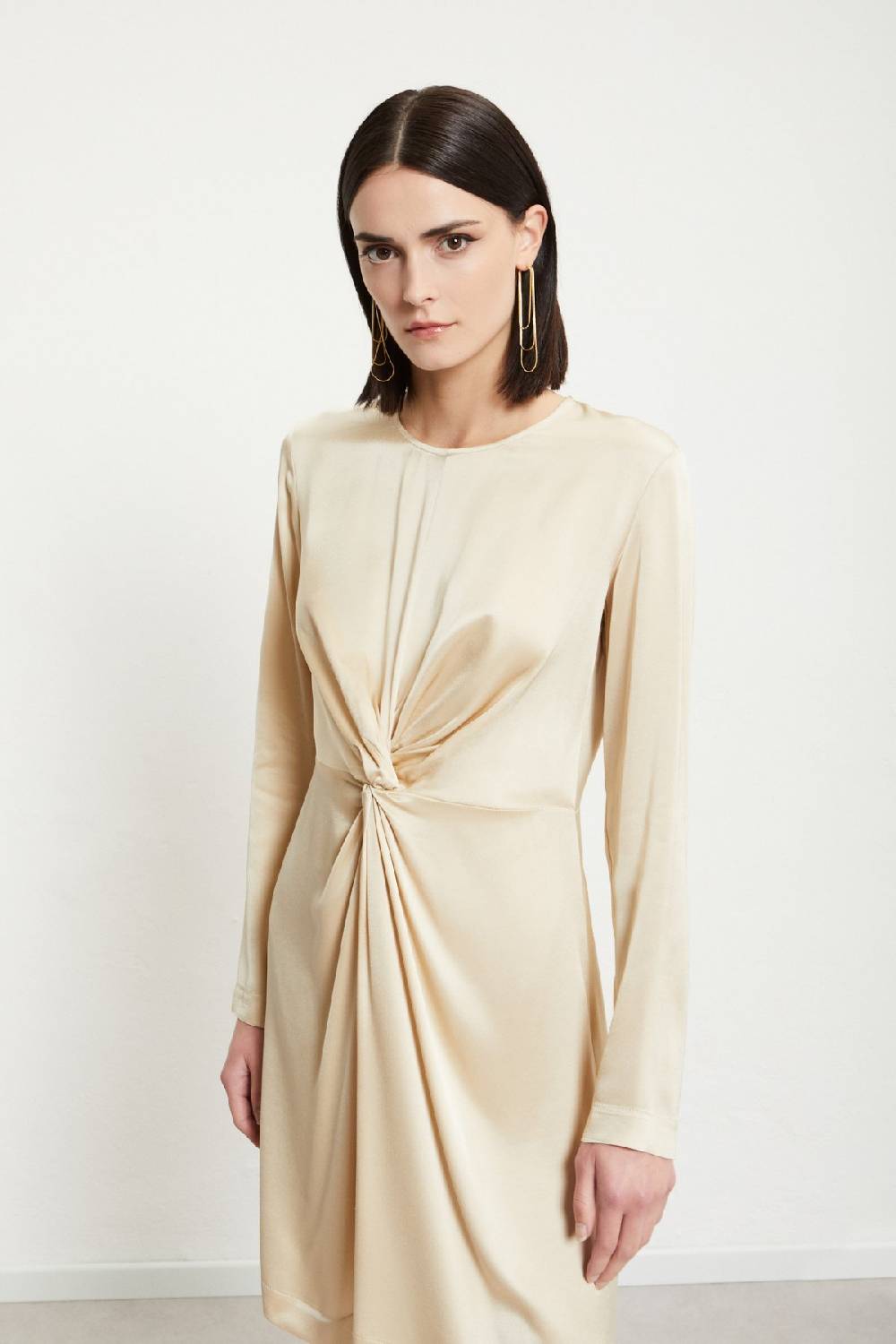 ottod'Ame Viscose short dress with knot Qualità