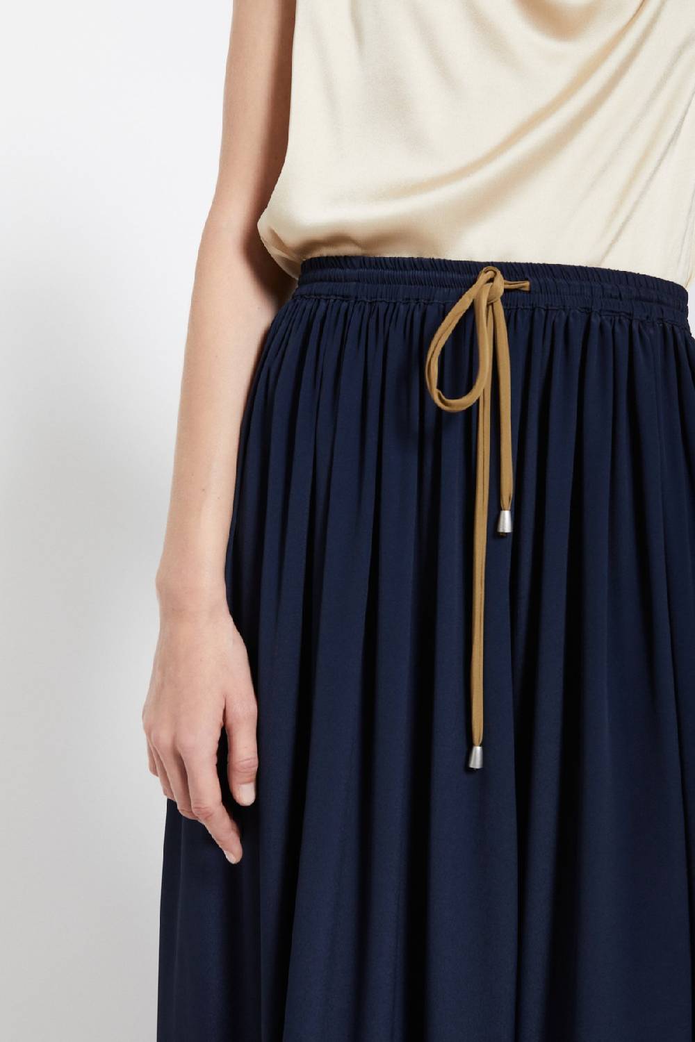 ottod'Ame Silk-blend long skirt Promozione