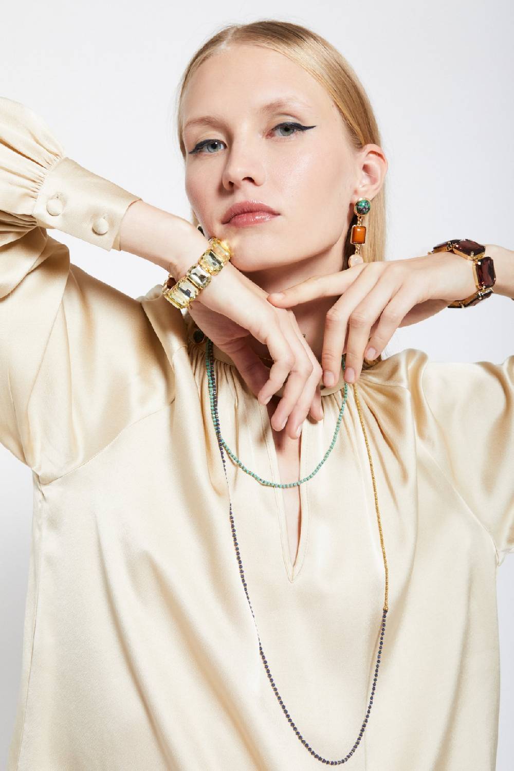ottod'Ame Viscose blouse with knot Spedizione Gratuita