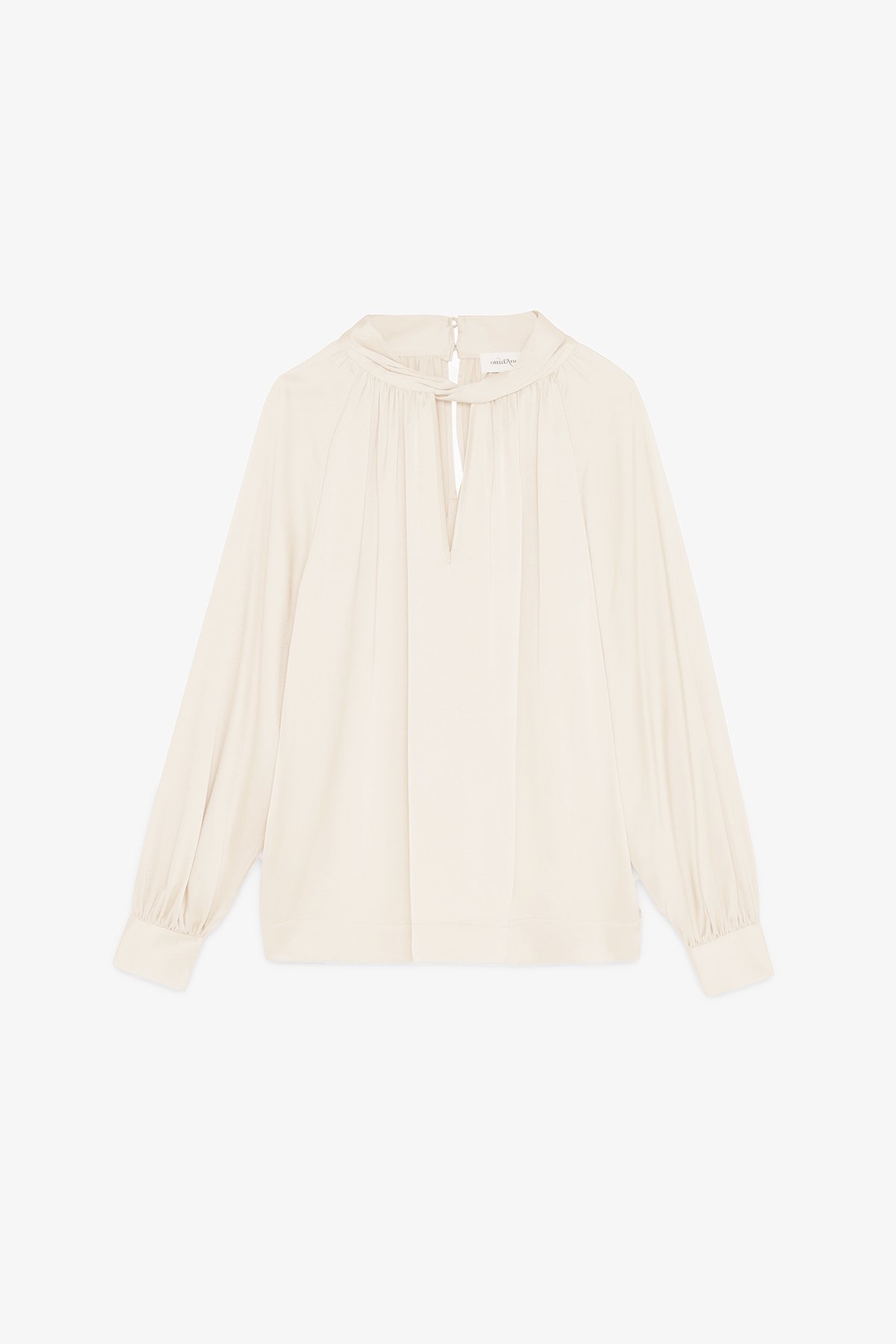 ottod'Ame Viscose blouse with knot Spedizione Gratuita