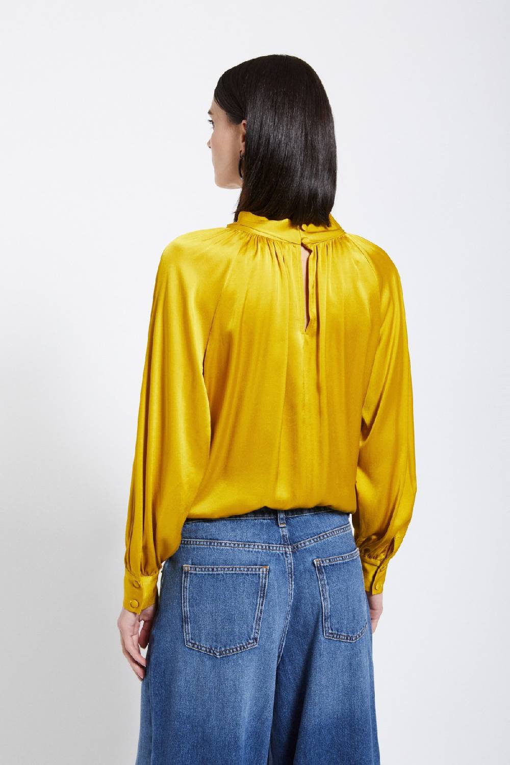 ottod'Ame Viscose blouse with knot Fino Al -60%