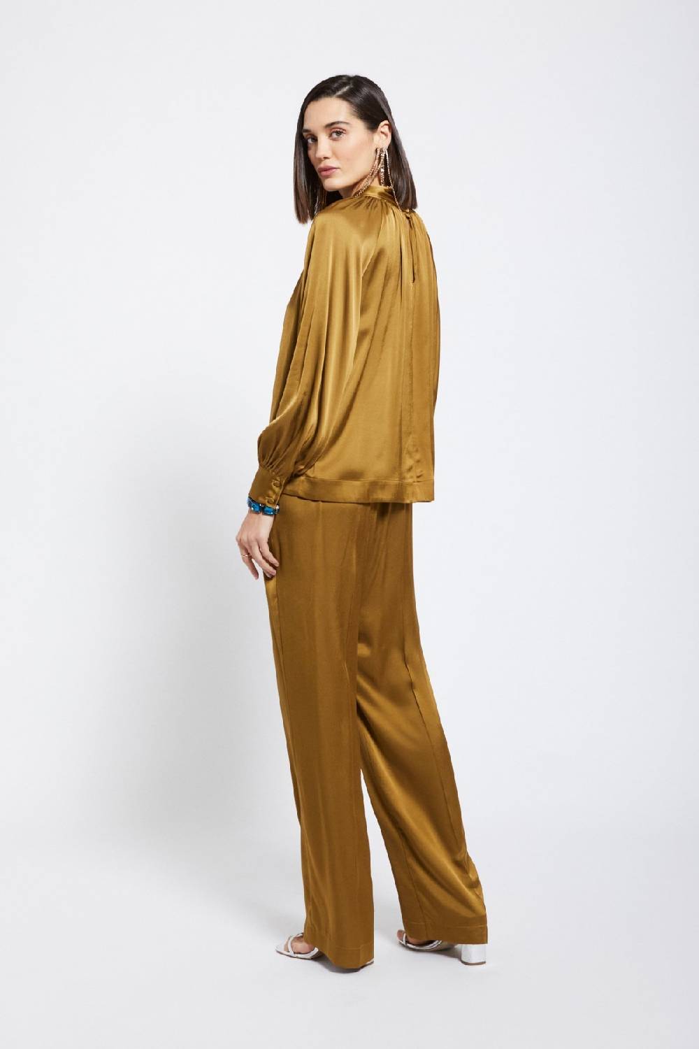 ottod'Ame Viscose palazzo trousers Prezzo Ridotto