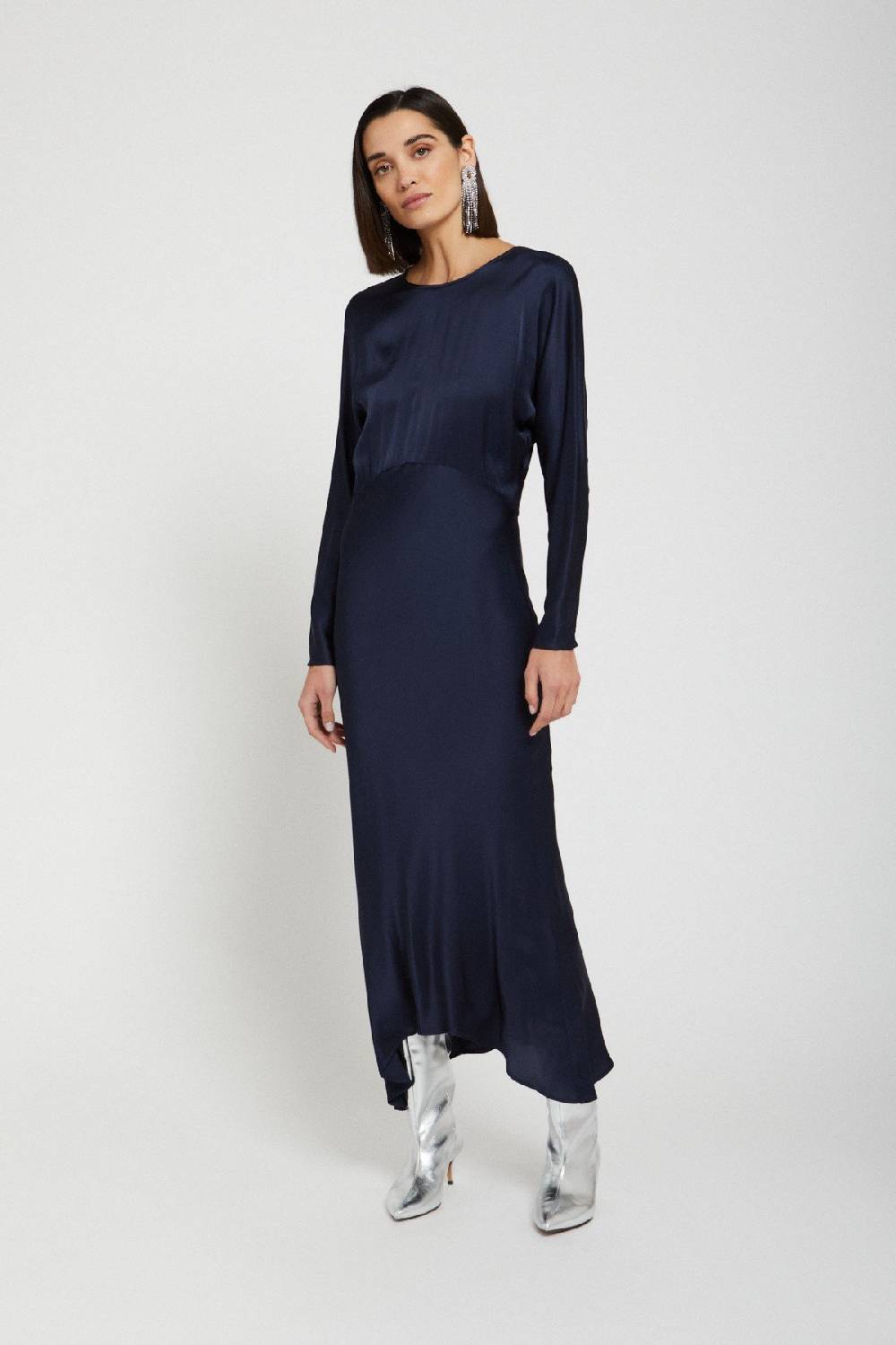 ottod'Ame Viscose long dress with rounded bottom Sottocosto