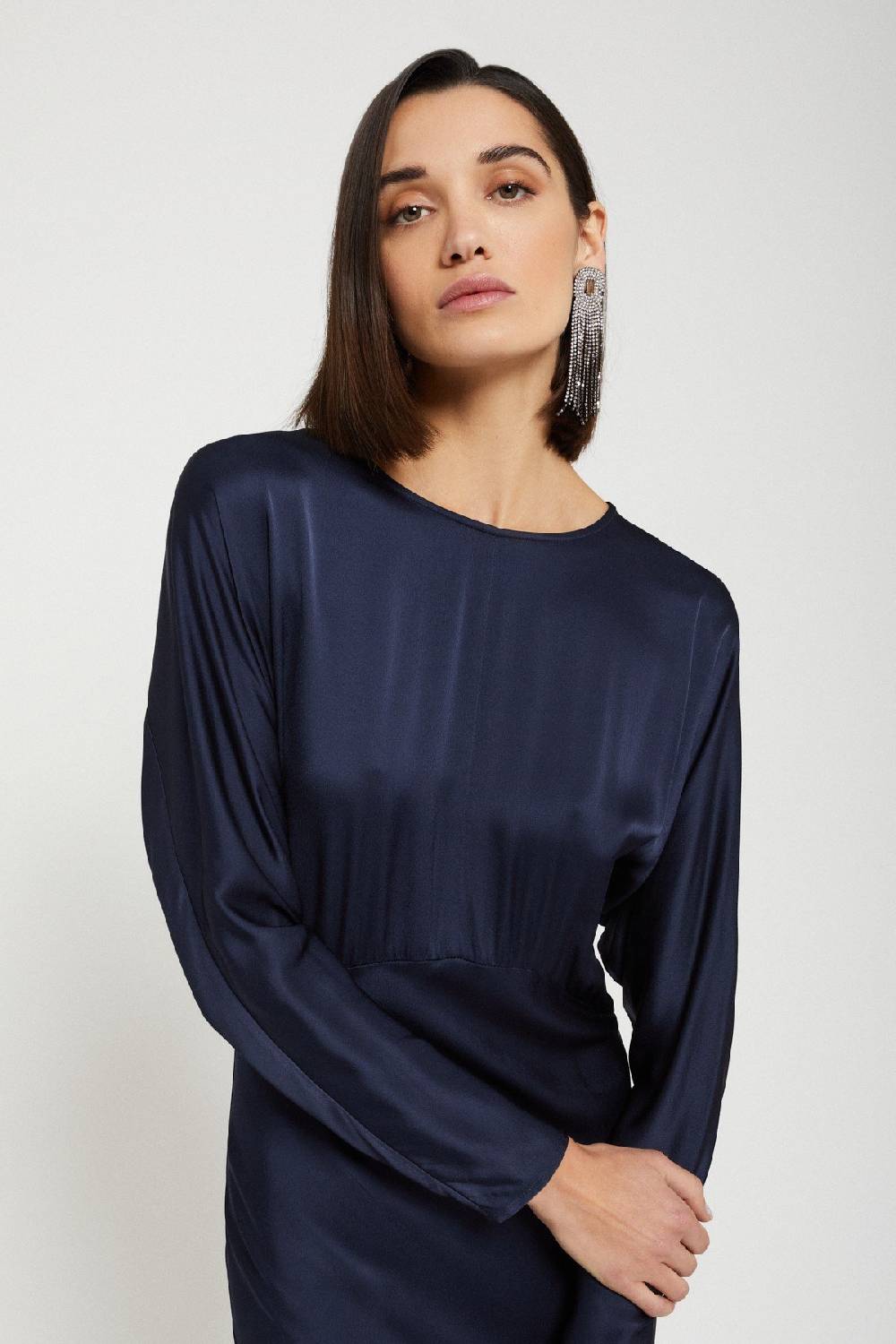 ottod'Ame Viscose long dress with rounded bottom Sottocosto