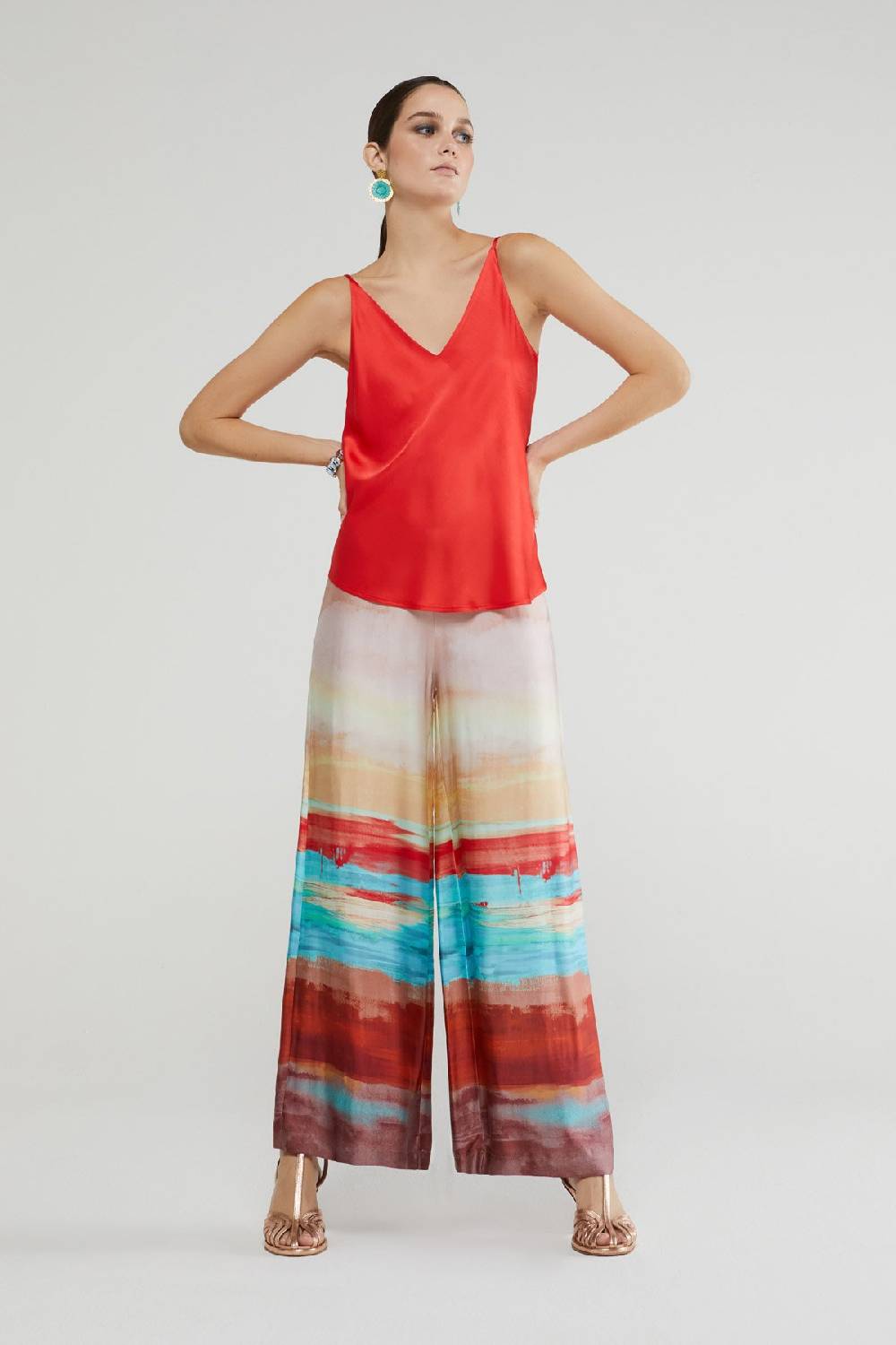 ottod'Ame Fluid viscose palazzo trousers Offerta