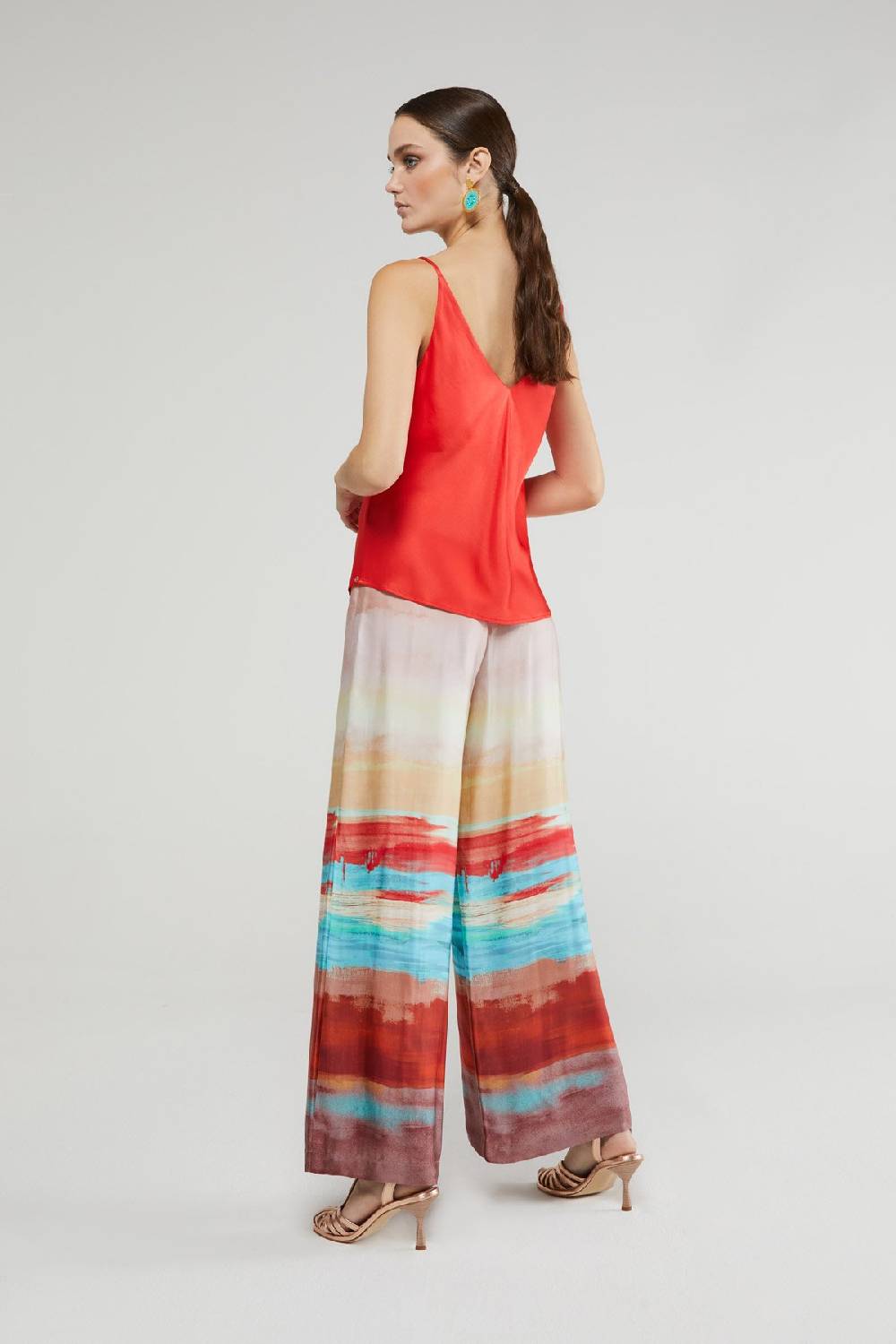 ottod'Ame Fluid viscose palazzo trousers Offerta