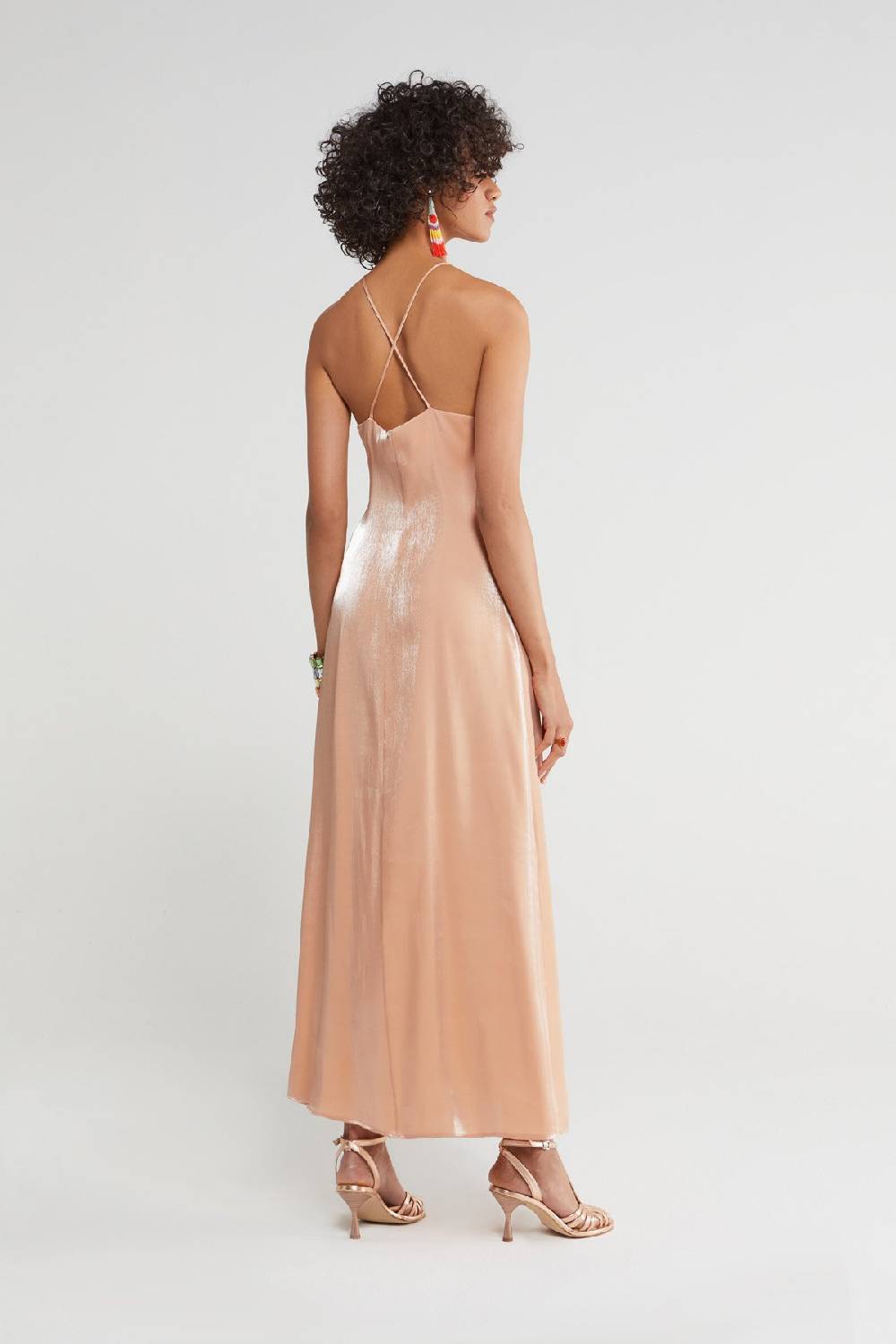 ottod'Ame Long dress with halter neckline Economico