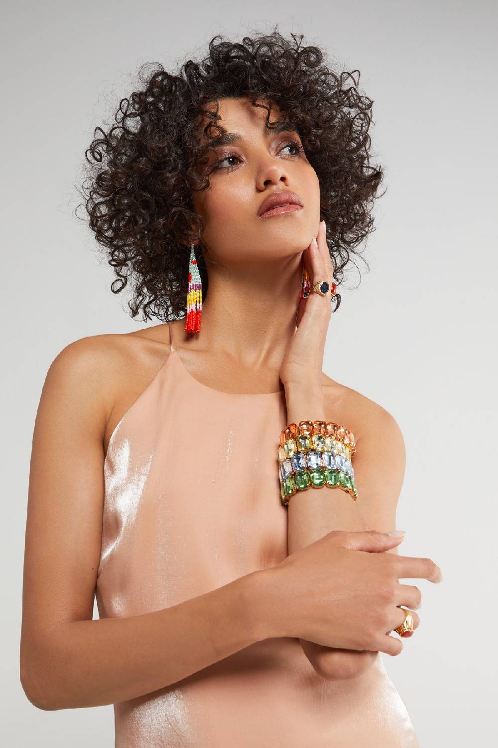 ottod'Ame Long dress with halter neckline Economico