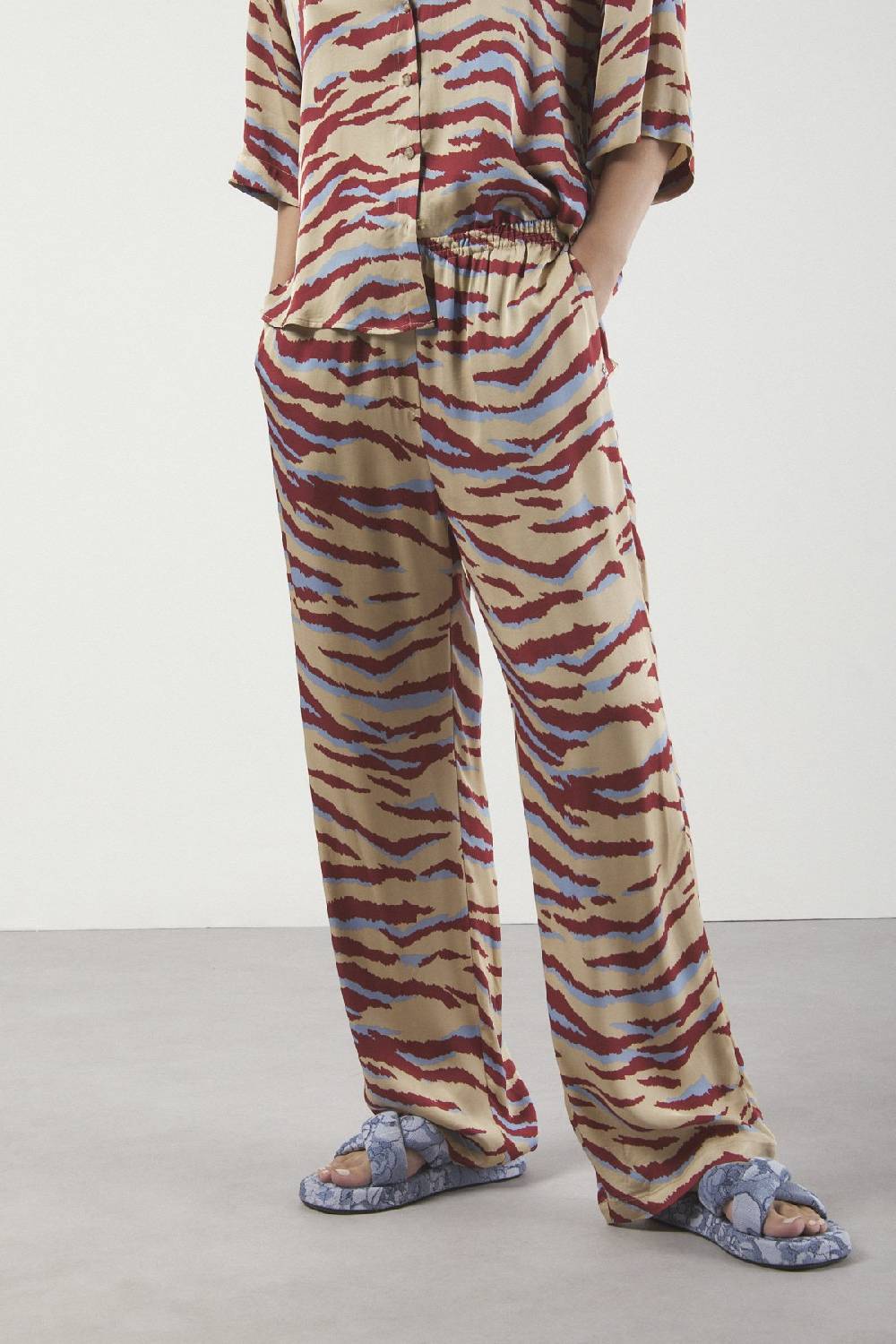 ottod'Ame Viscose palazzo trousers Promozione Limitata