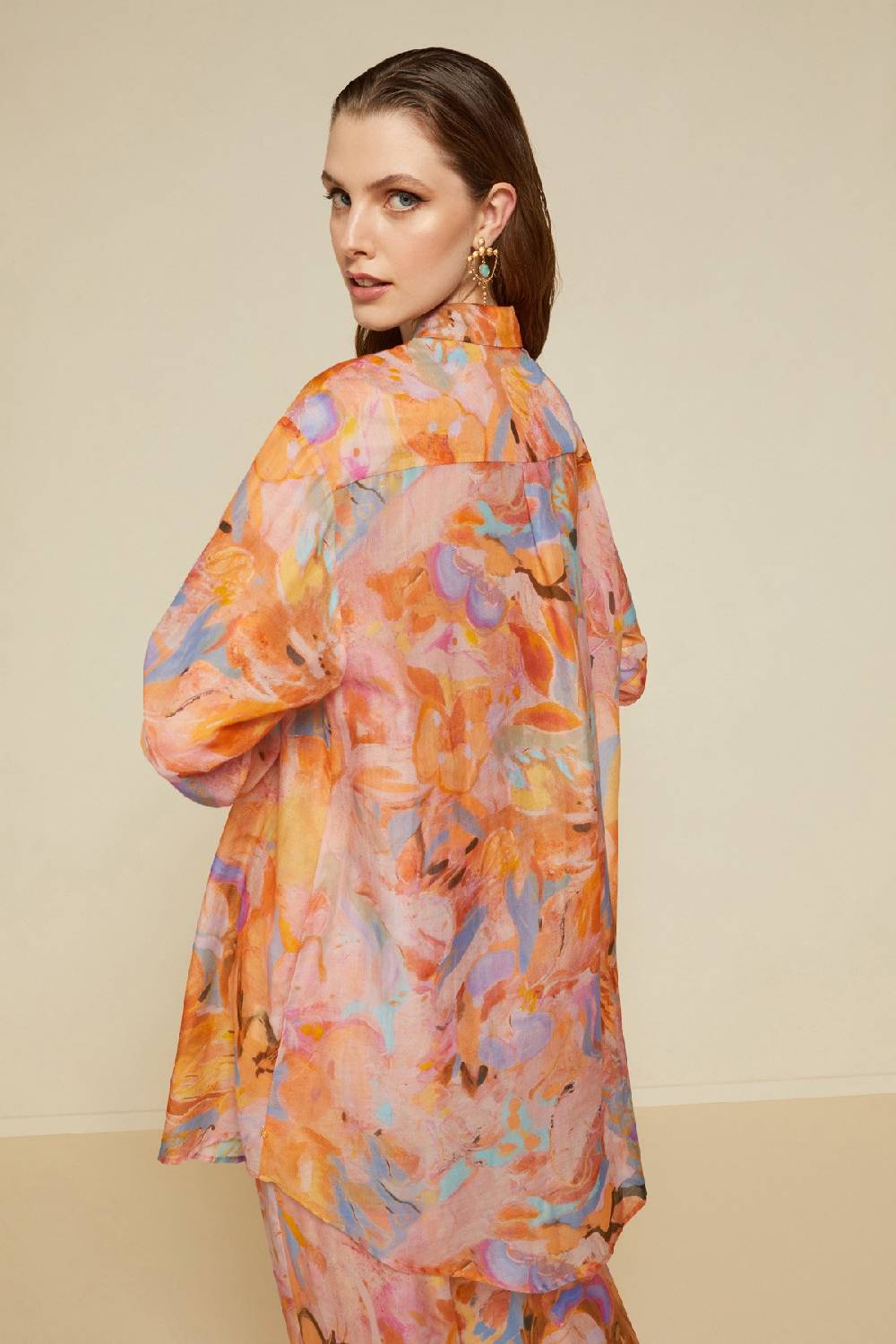 ottod'Ame Silk blend oversized shirt Outlet