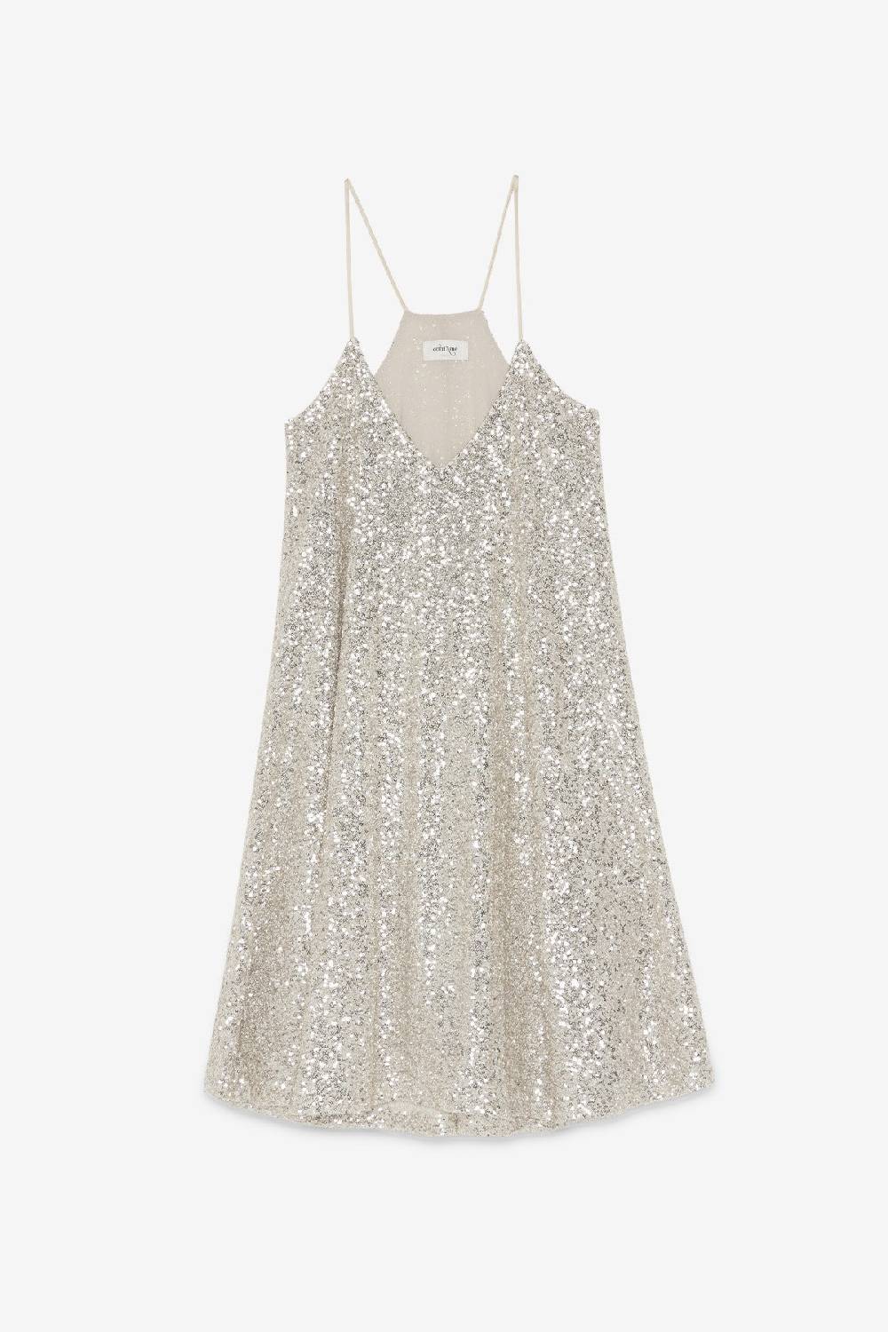 ottod'Ame Short dress with sequins Vendita Calda