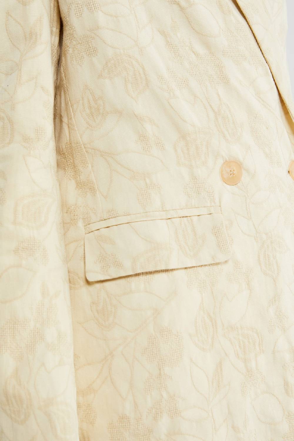 ottod'Ame Double-breasted jacket with embroidery Soddisfazione Garantita