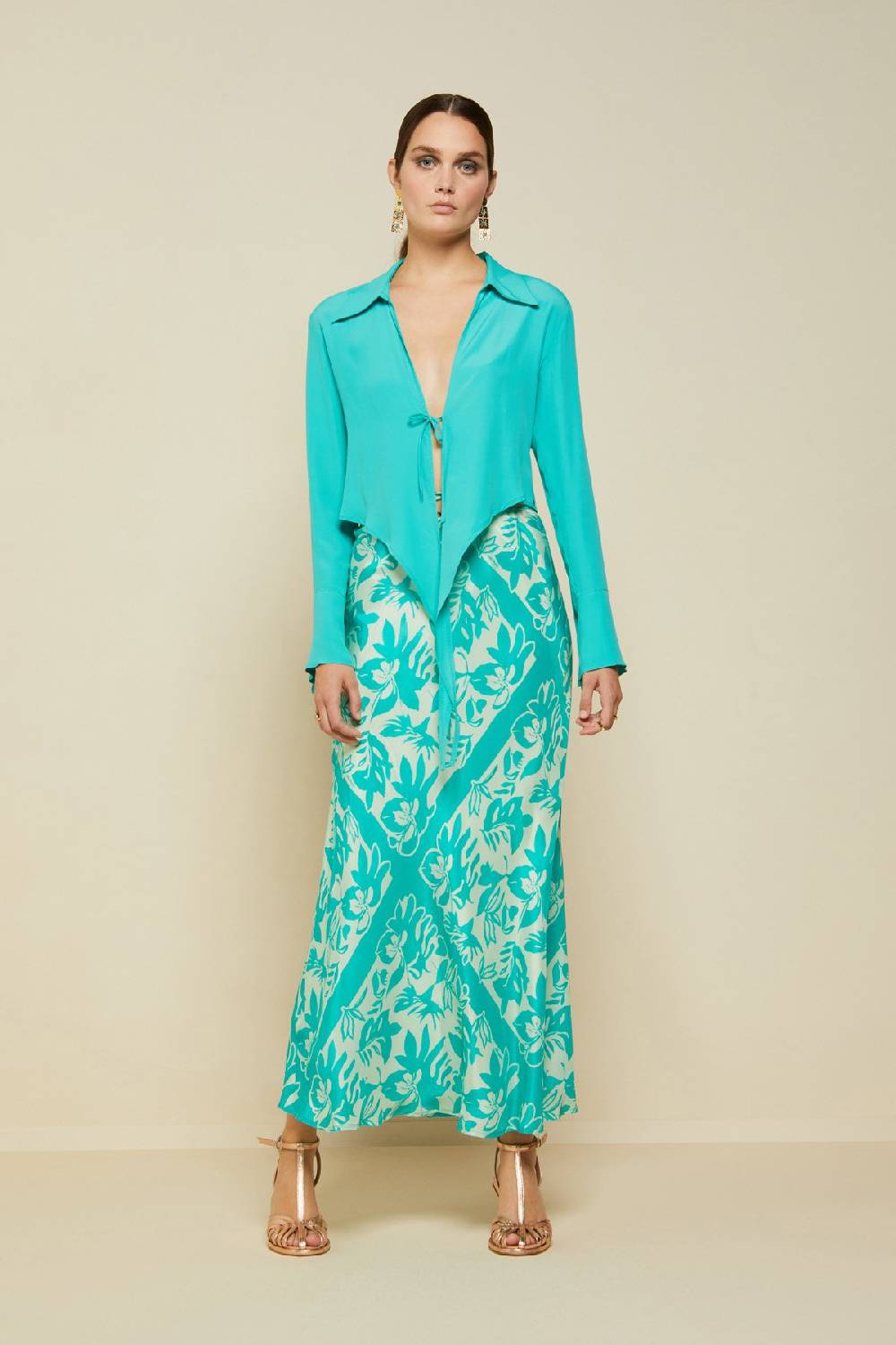 ottod'Ame Silk blend criss-crossed sweater Sottocosto