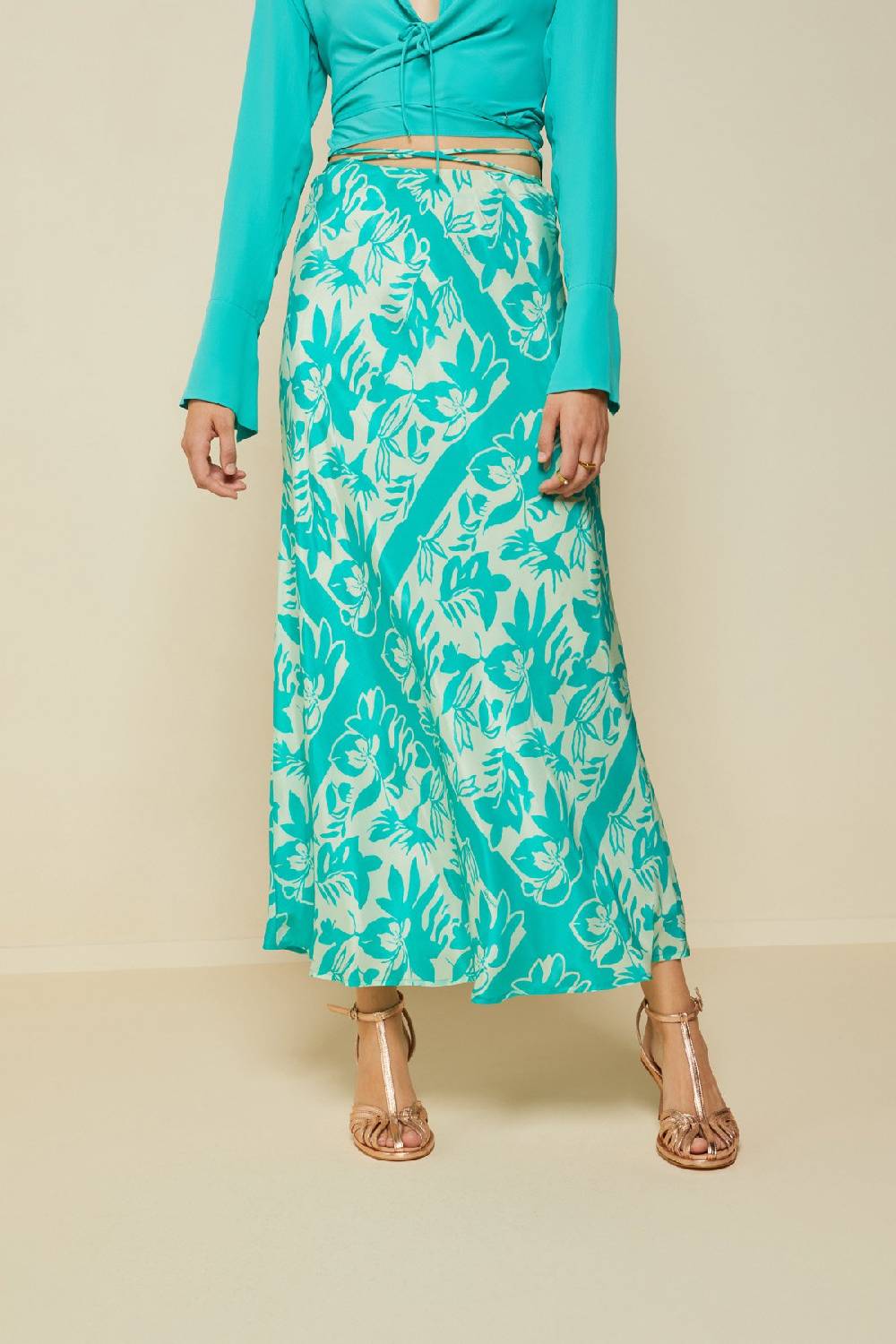 ottod'Ame Printed viscose skirt Convenienza