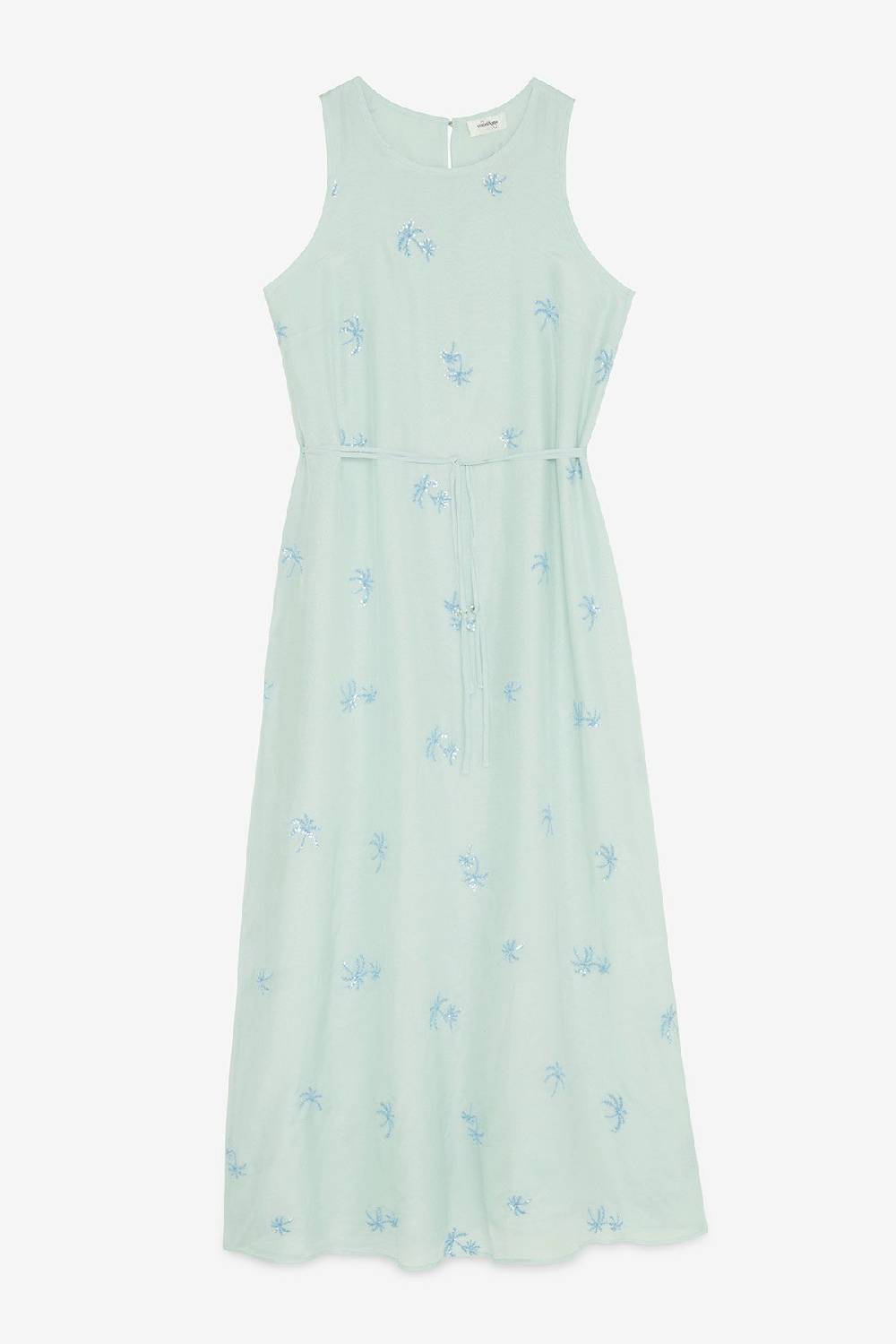 ottod'Ame Silk blend long dress with embroideries Presa