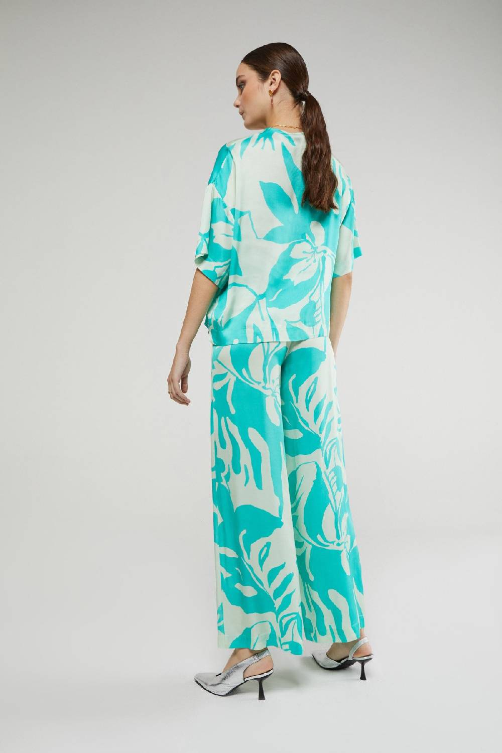 ottod'Ame Printed viscose trousers Saldi