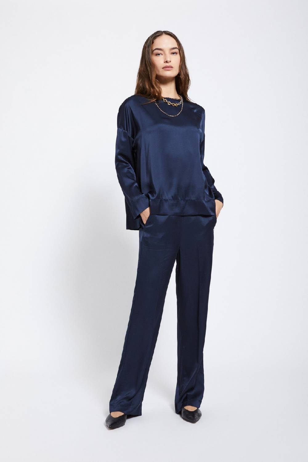 ottod'Ame Viscose palazzo trousers Convenienza