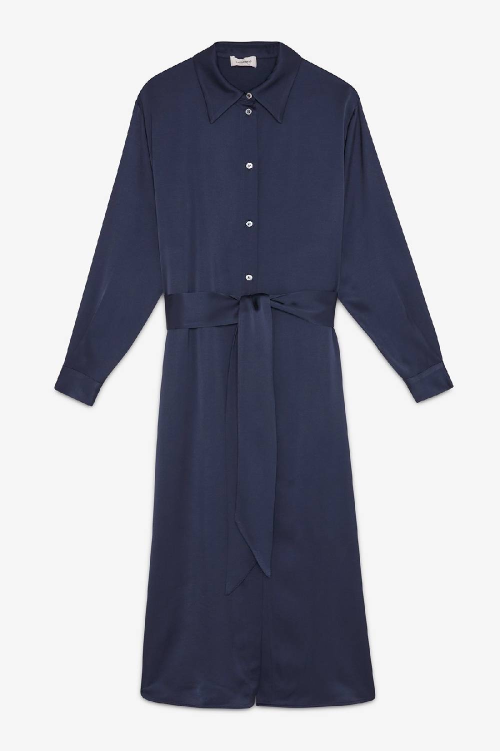 ottod'Ame Viscose long chemisier with sash Saldi Di Fabbrica