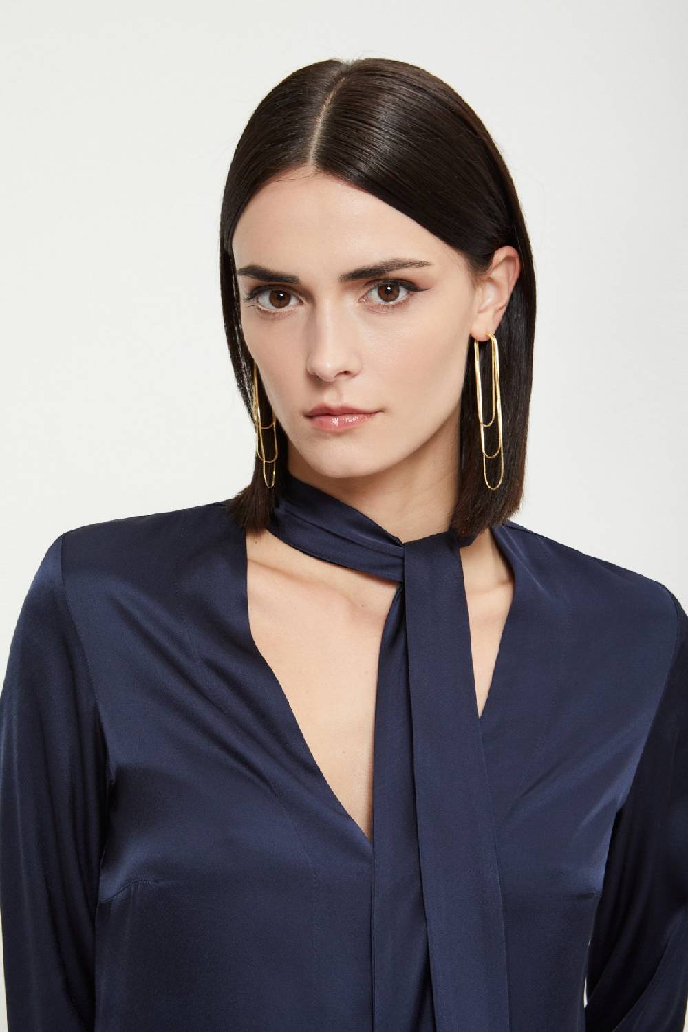 ottod'Ame Viscose long dress with V neck Vendite Flash