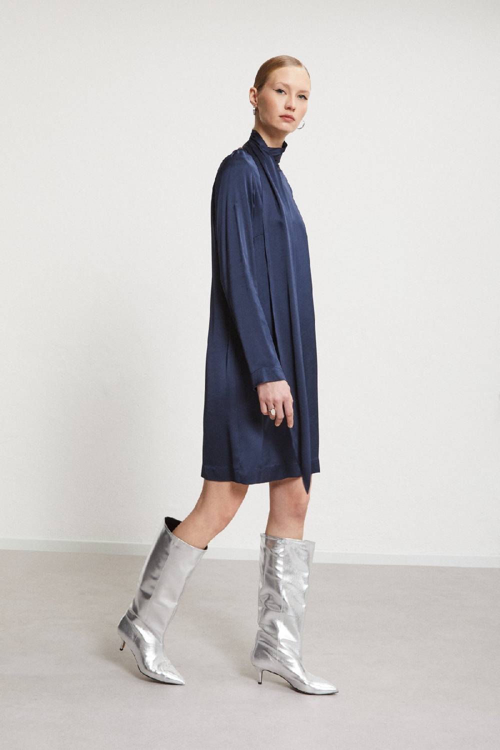 ottod'Ame Viscose short dress with sash Negozio