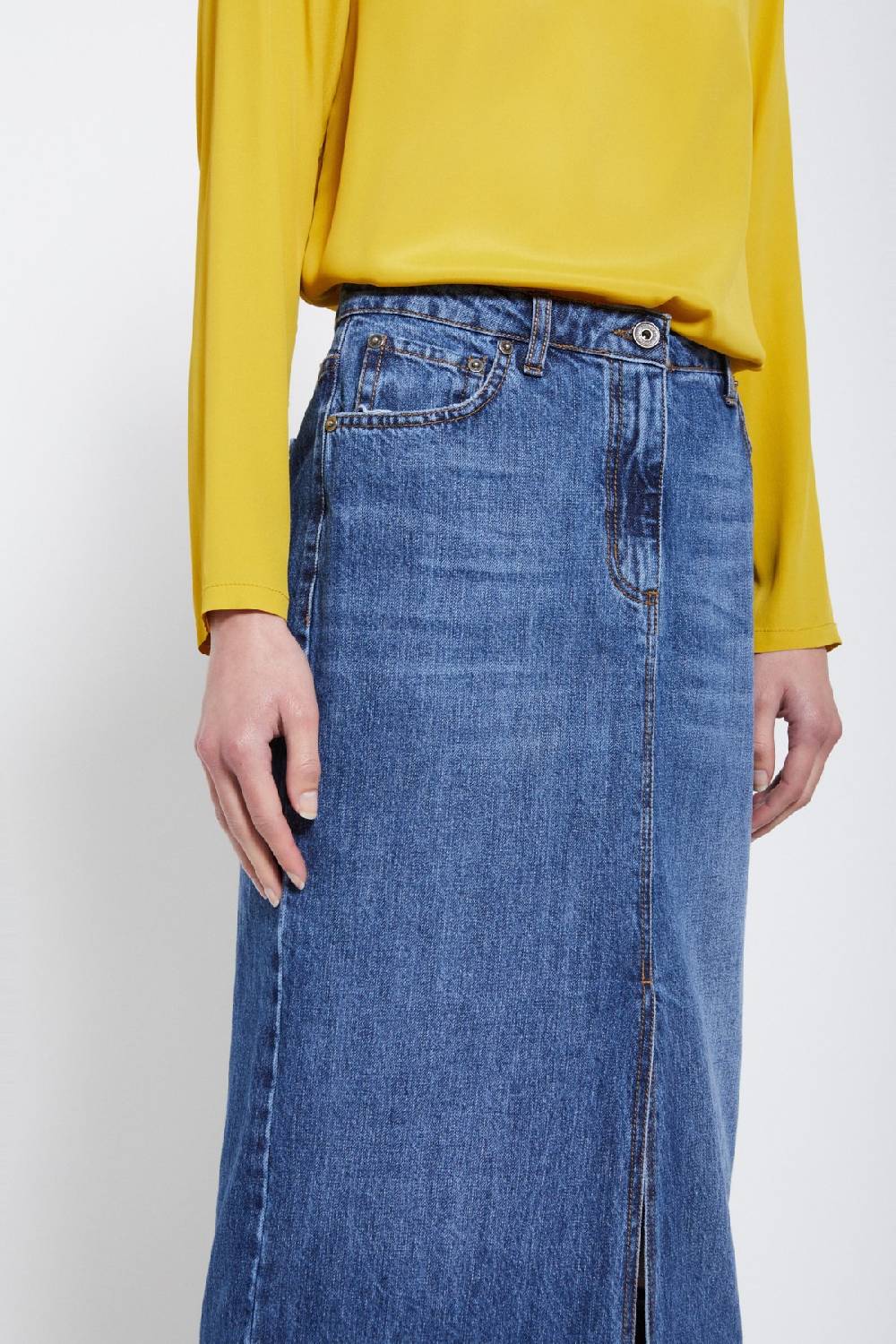 ottod'Ame Denim midi skirt Nuova