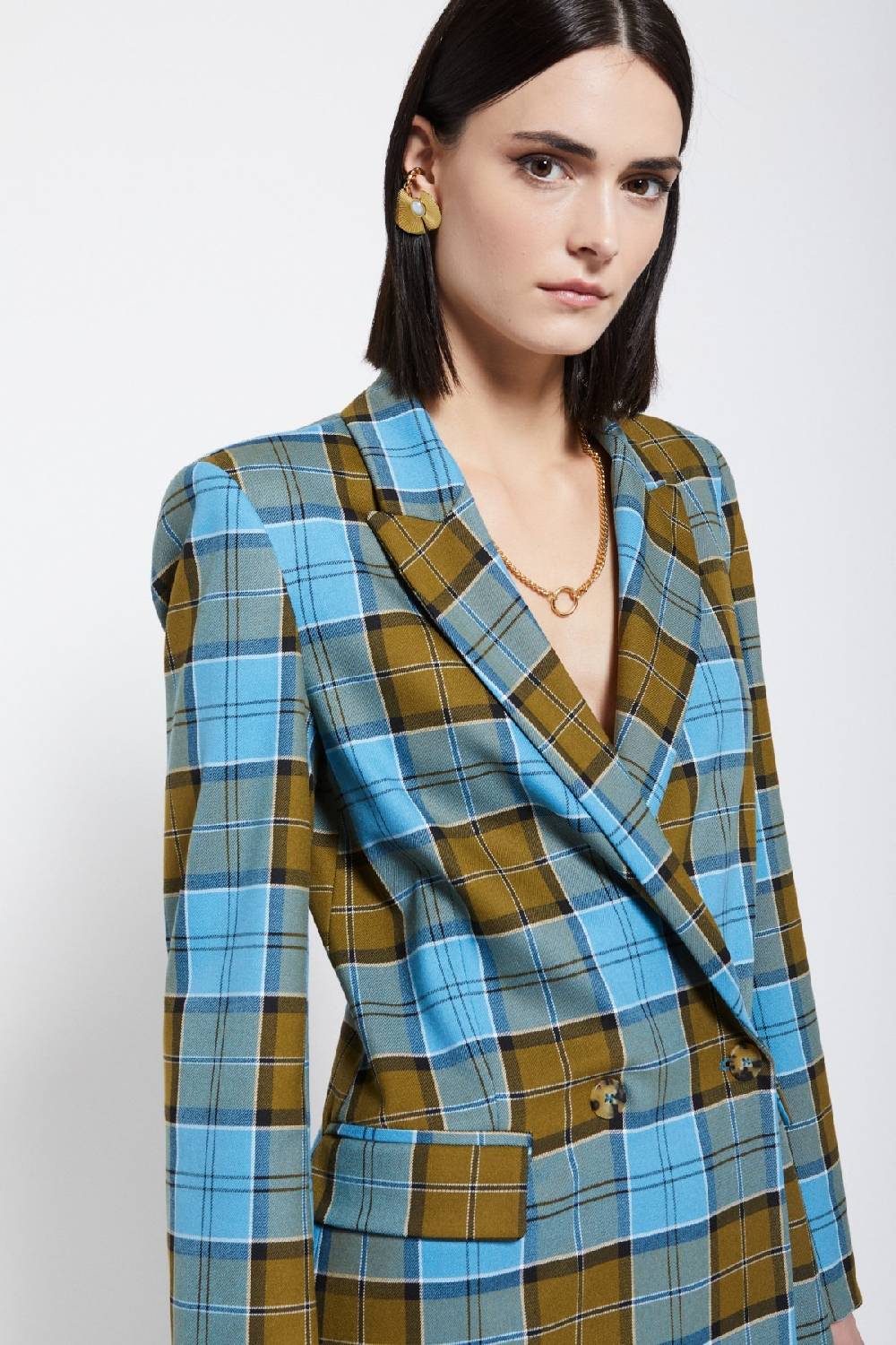 ottod'Ame Tartan double-breasted jacket Italia