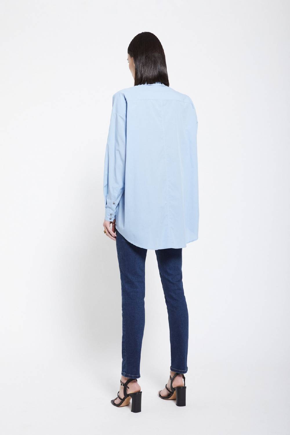 ottod'Ame Poplin shirt with asymmetric bottom Vendita