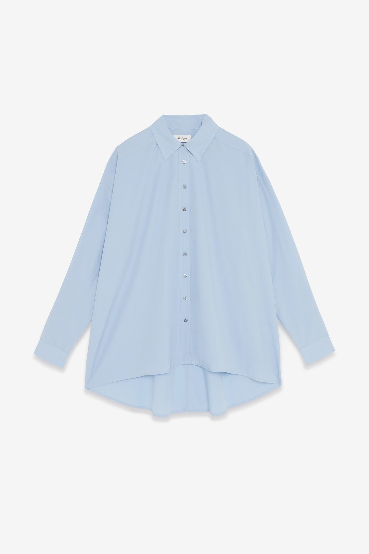 ottod'Ame Poplin shirt with asymmetric bottom Vendita