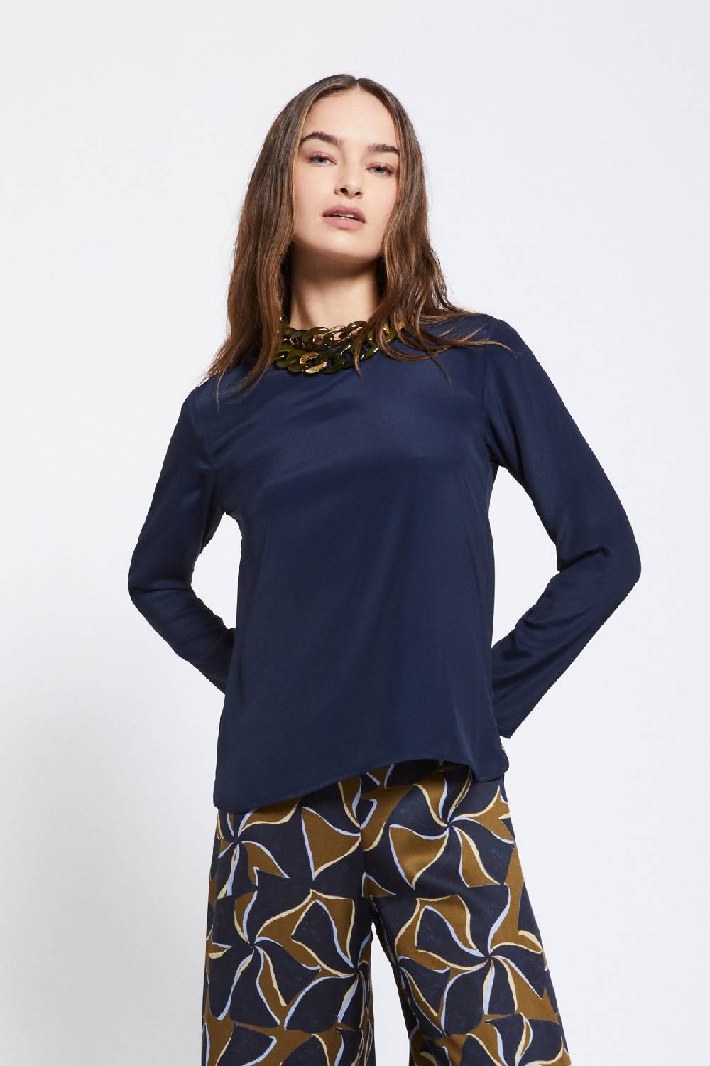 ottod'Ame Silk-blend blouse Acquista Ora
