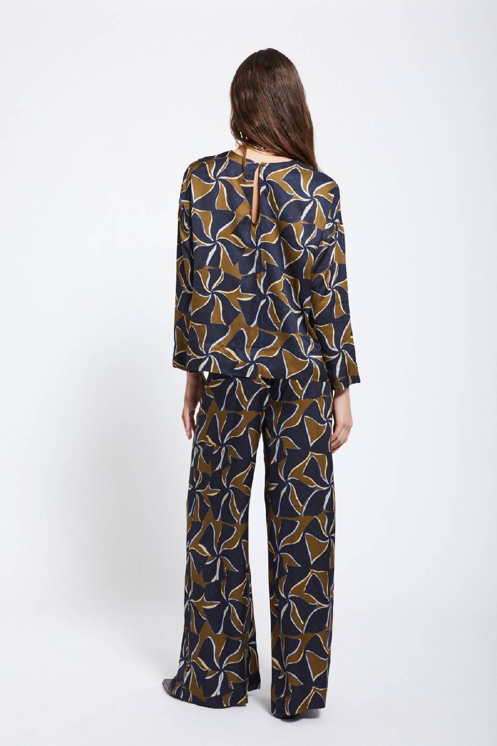 ottod'Ame Viscose palazzo trousers Consegna Veloce