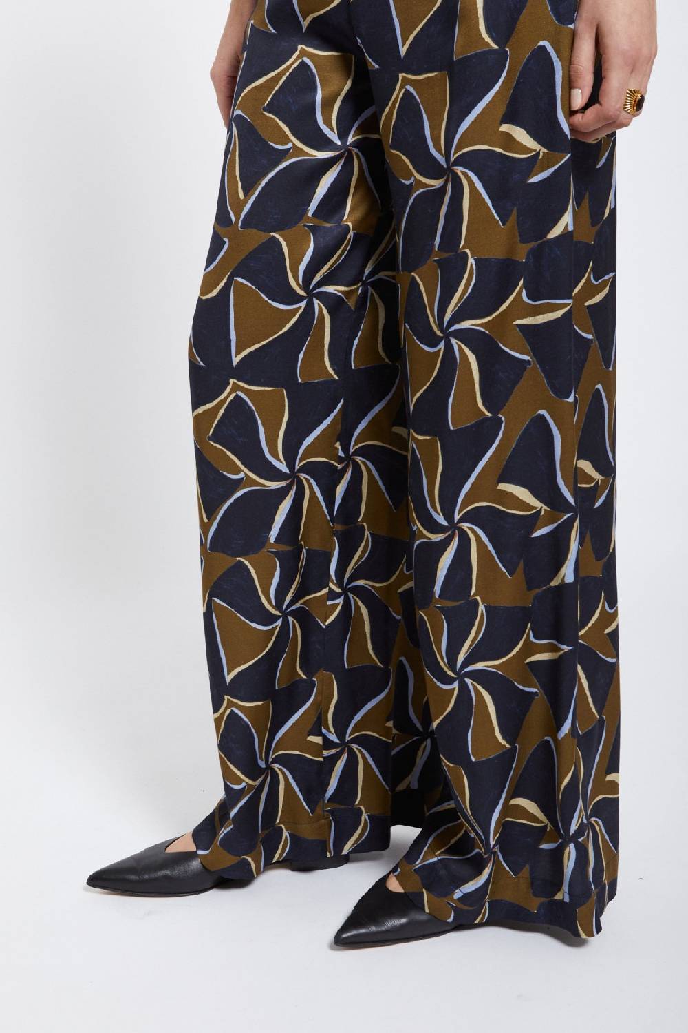 ottod'Ame Viscose palazzo trousers Consegna Veloce