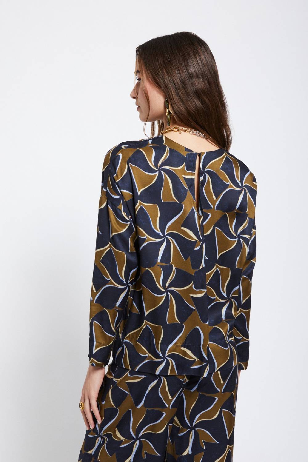 ottod'Ame Viscose blouse with long sleeves Promozione Limitata