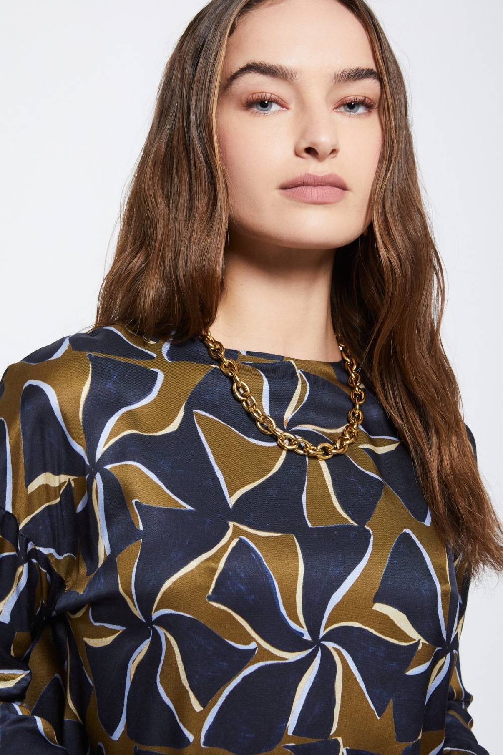 ottod'Ame Viscose blouse with long sleeves Promozione Limitata