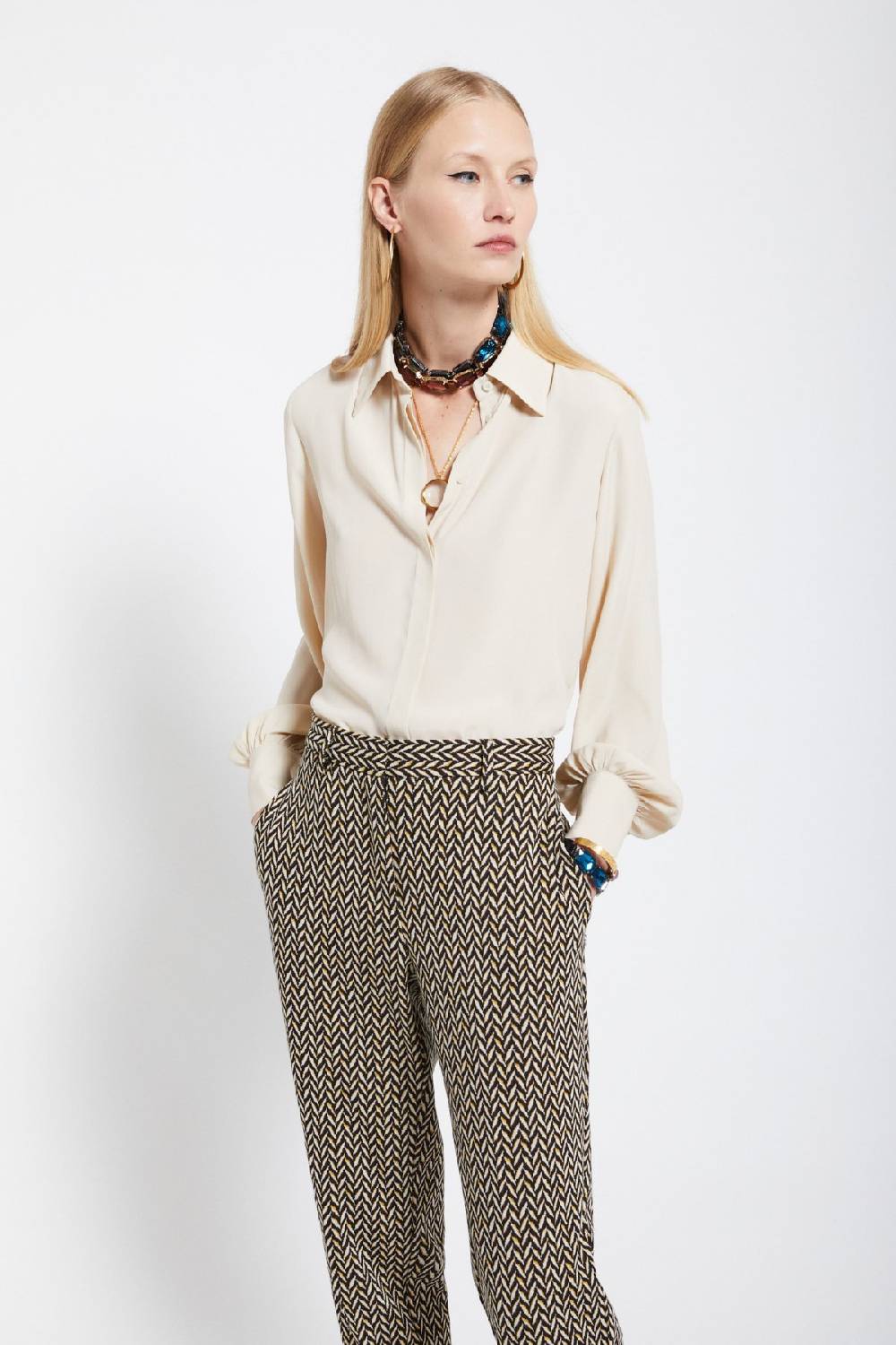 ottod'Ame Silk-blend shirt Novità