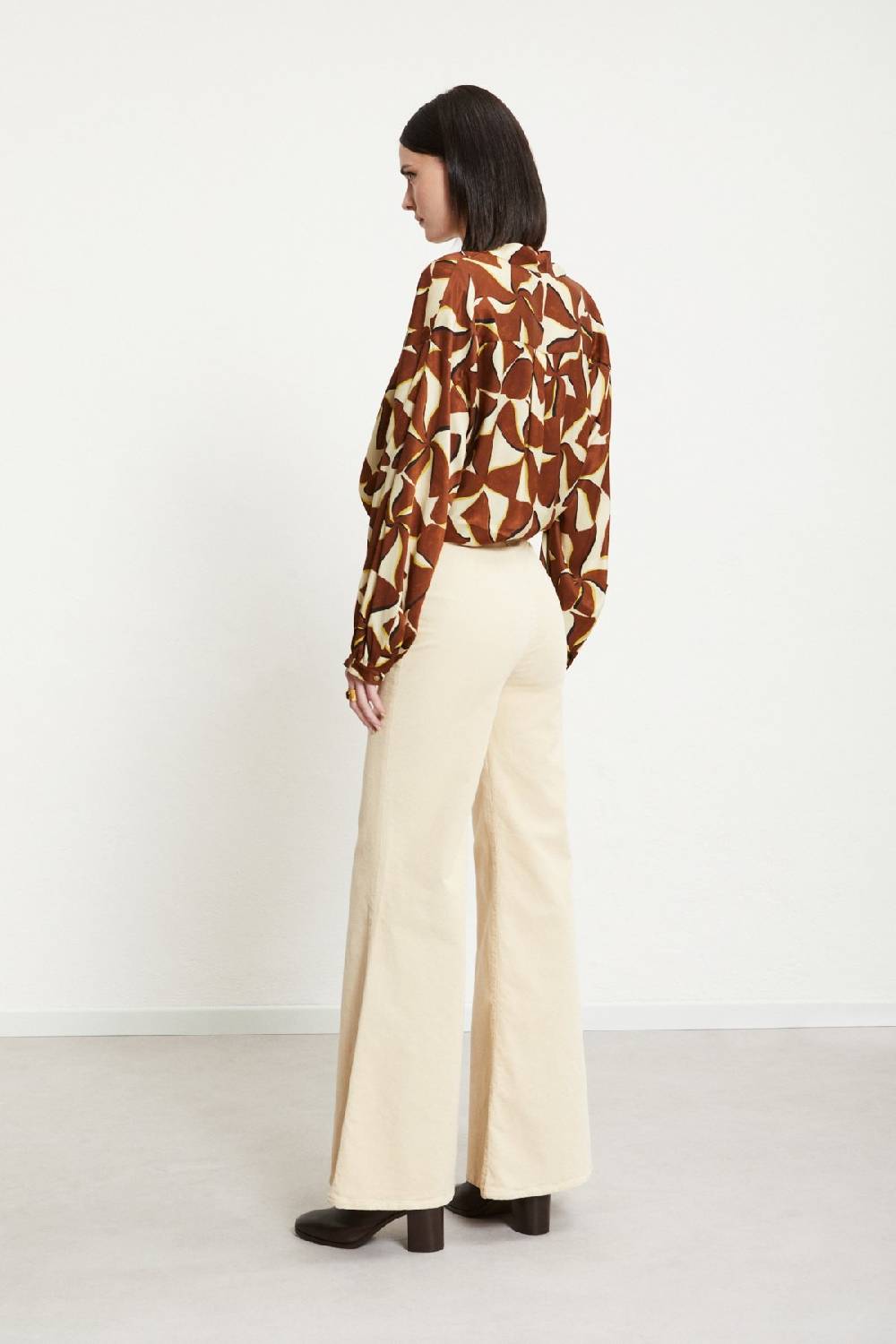 ottod'Ame Velvet flare trousers Economico