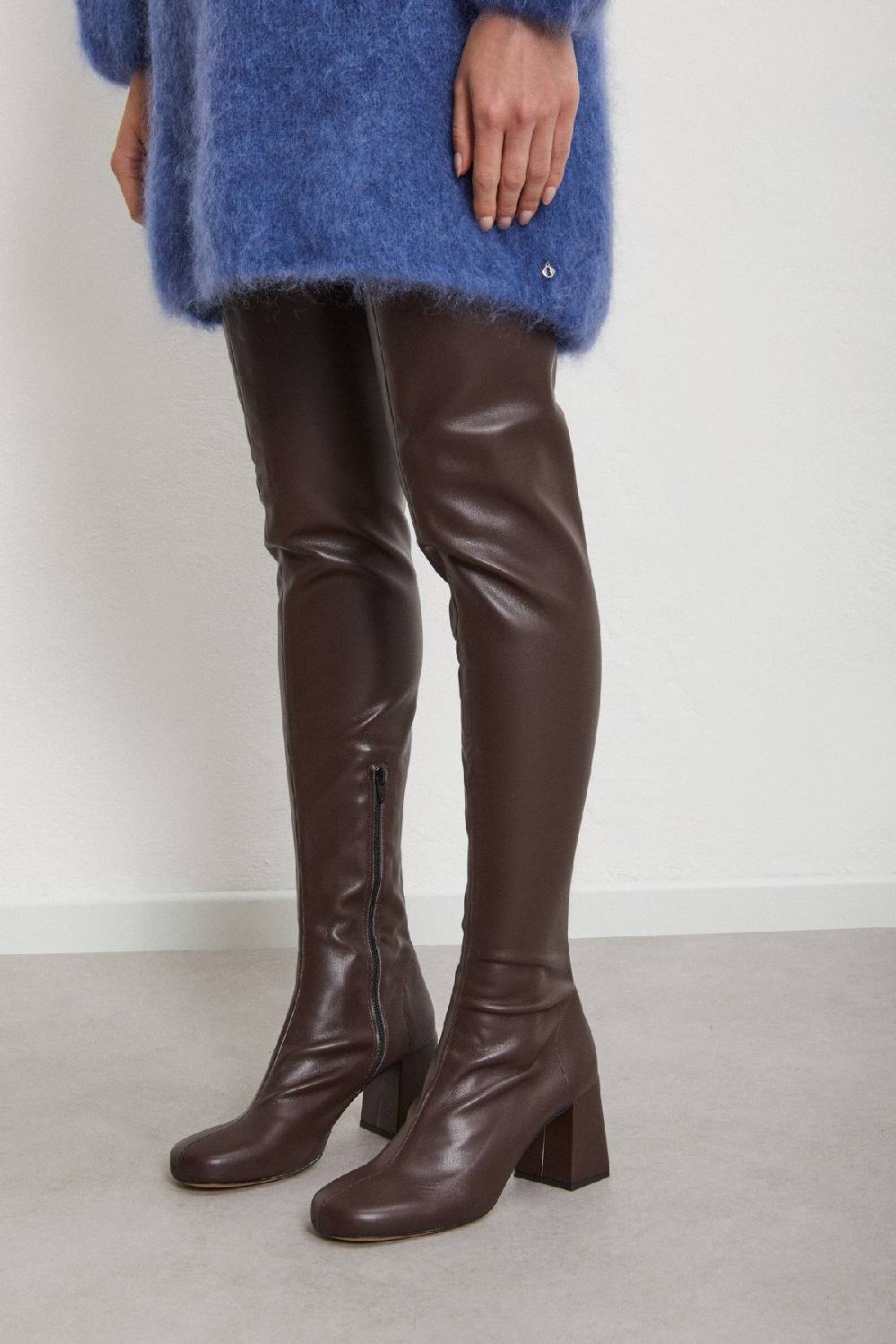 ottod'Ame Leather over-the-knee boots Offerte