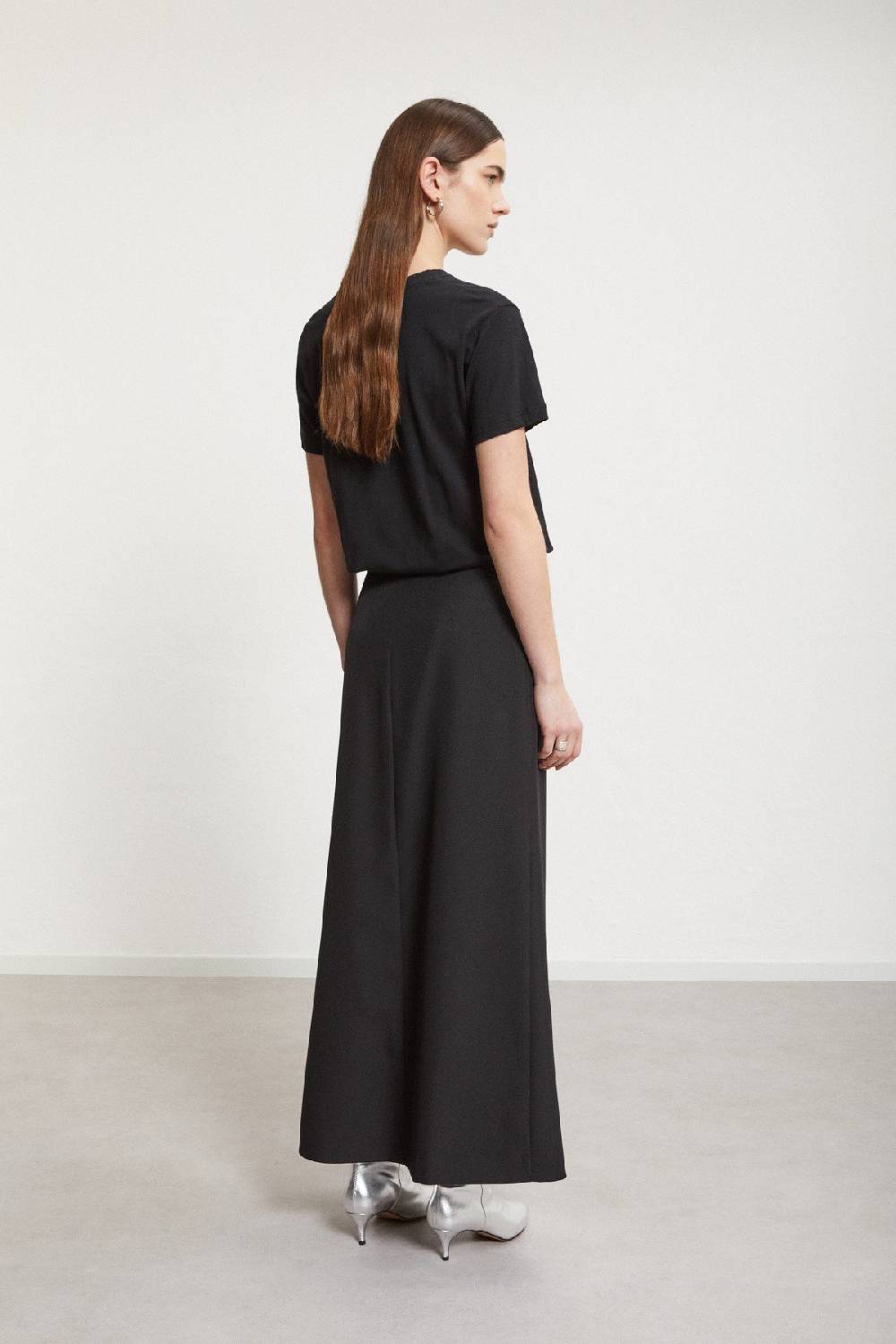 ottod'Ame Long skirt with grommet and chain Vendita Economica