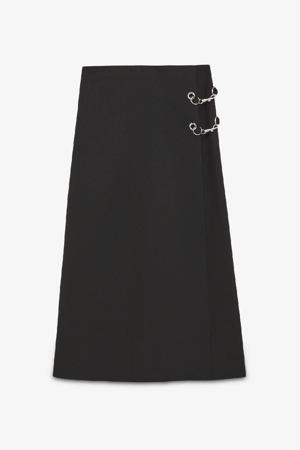 ottod'Ame Long skirt with grommet and chain Vendita Economica