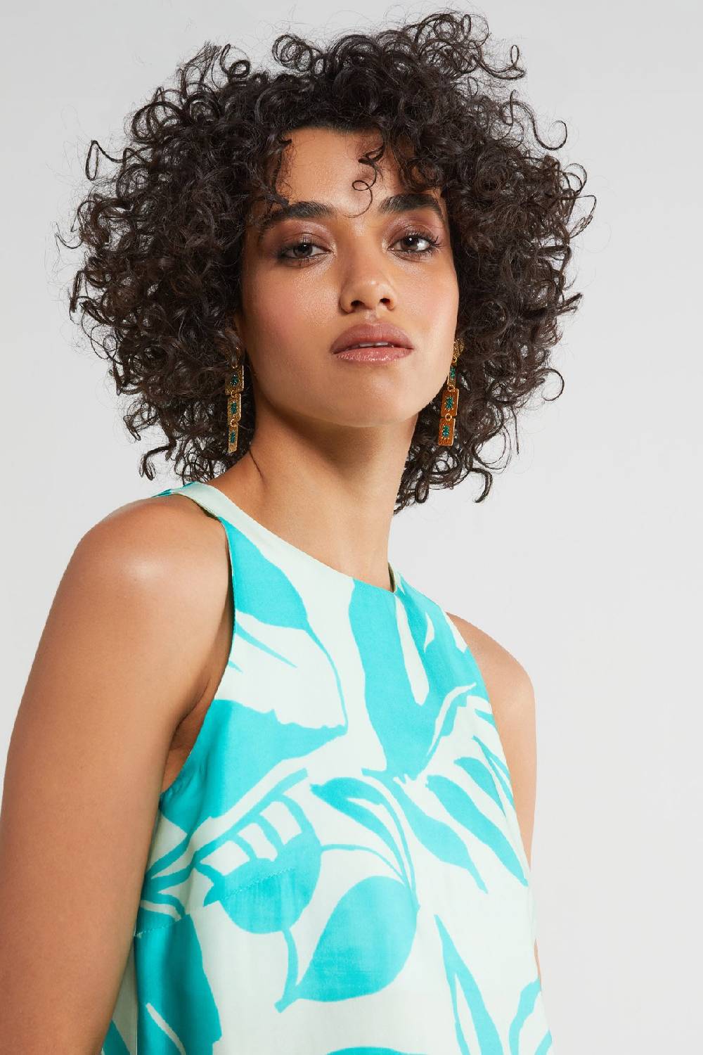 ottod'Ame Printed viscose short dress In Linea