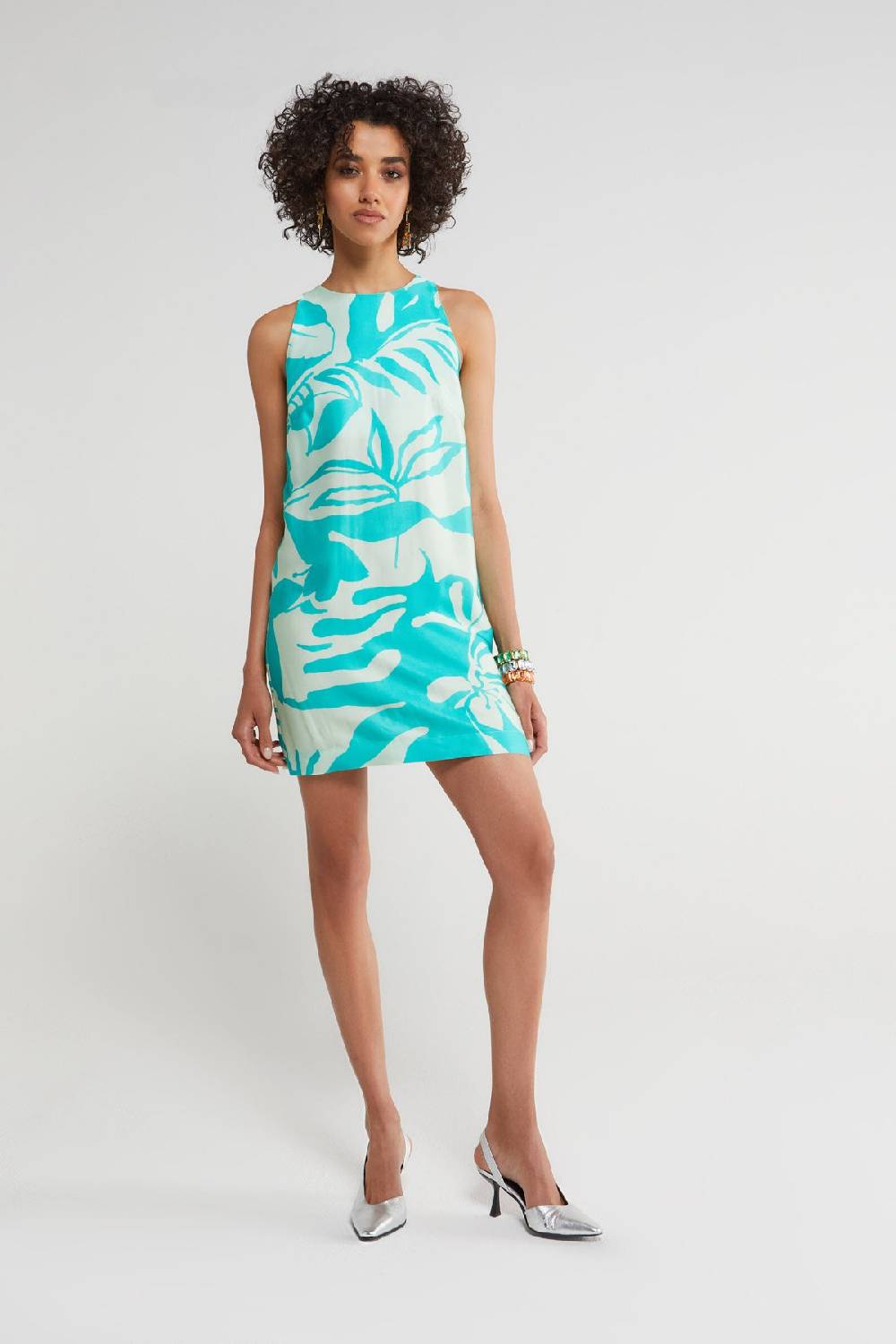 ottod'Ame Printed viscose short dress In Linea