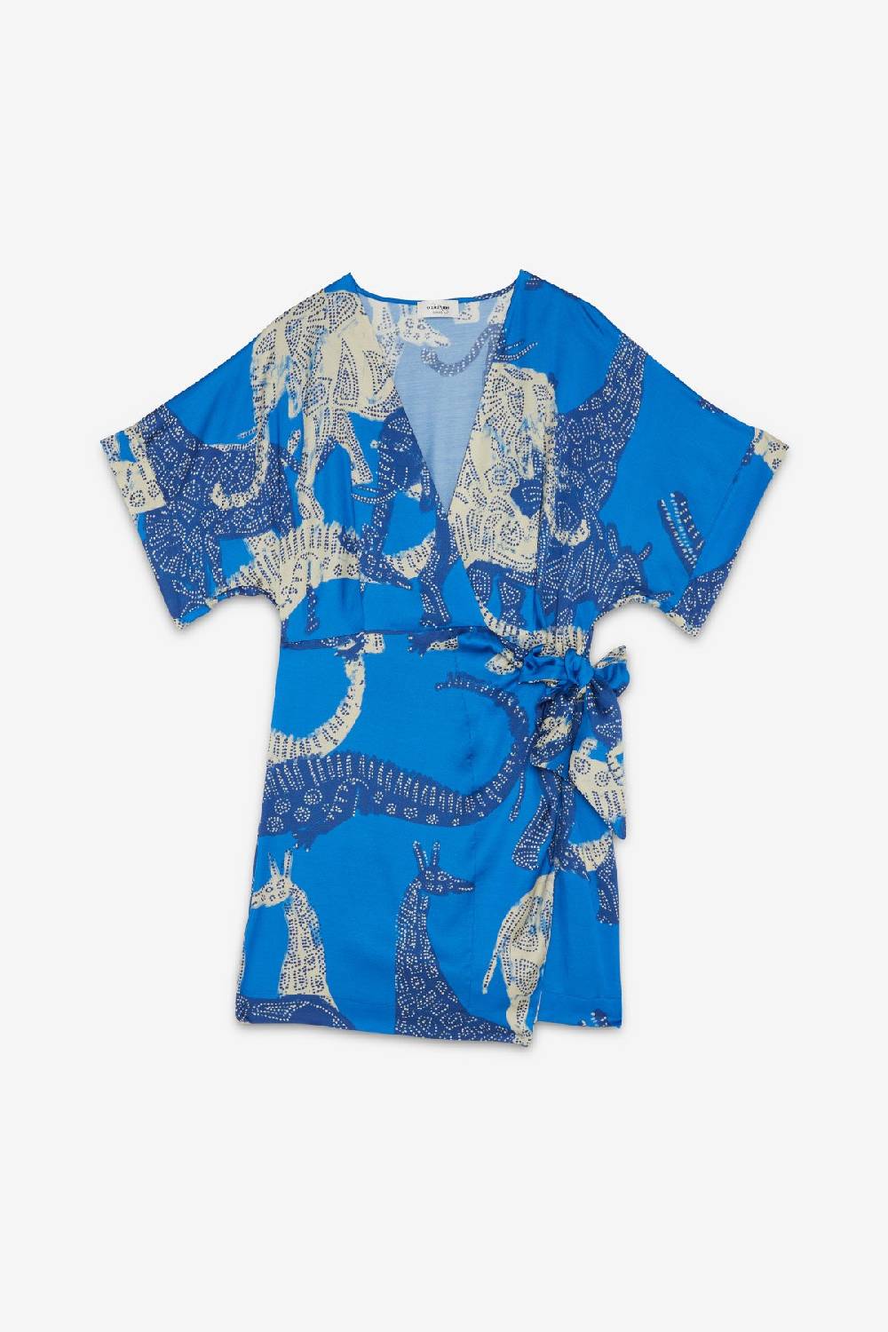 ottod'Ame Viscose short dress with knot Qualità