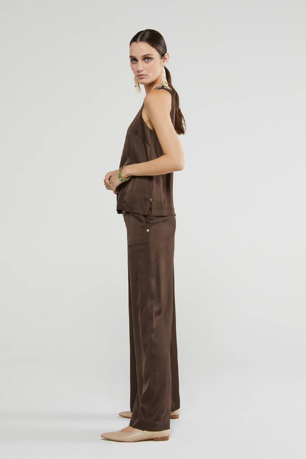 ottod'Ame Viscose palazzo trousers Qualità Garantita