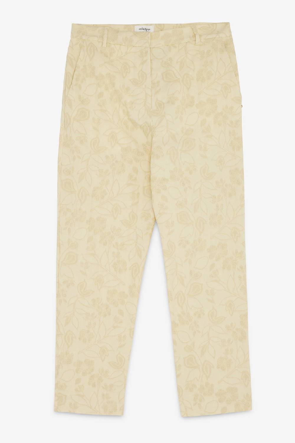 ottod'Ame Linen blend trousers with embroidery Shopping Online
