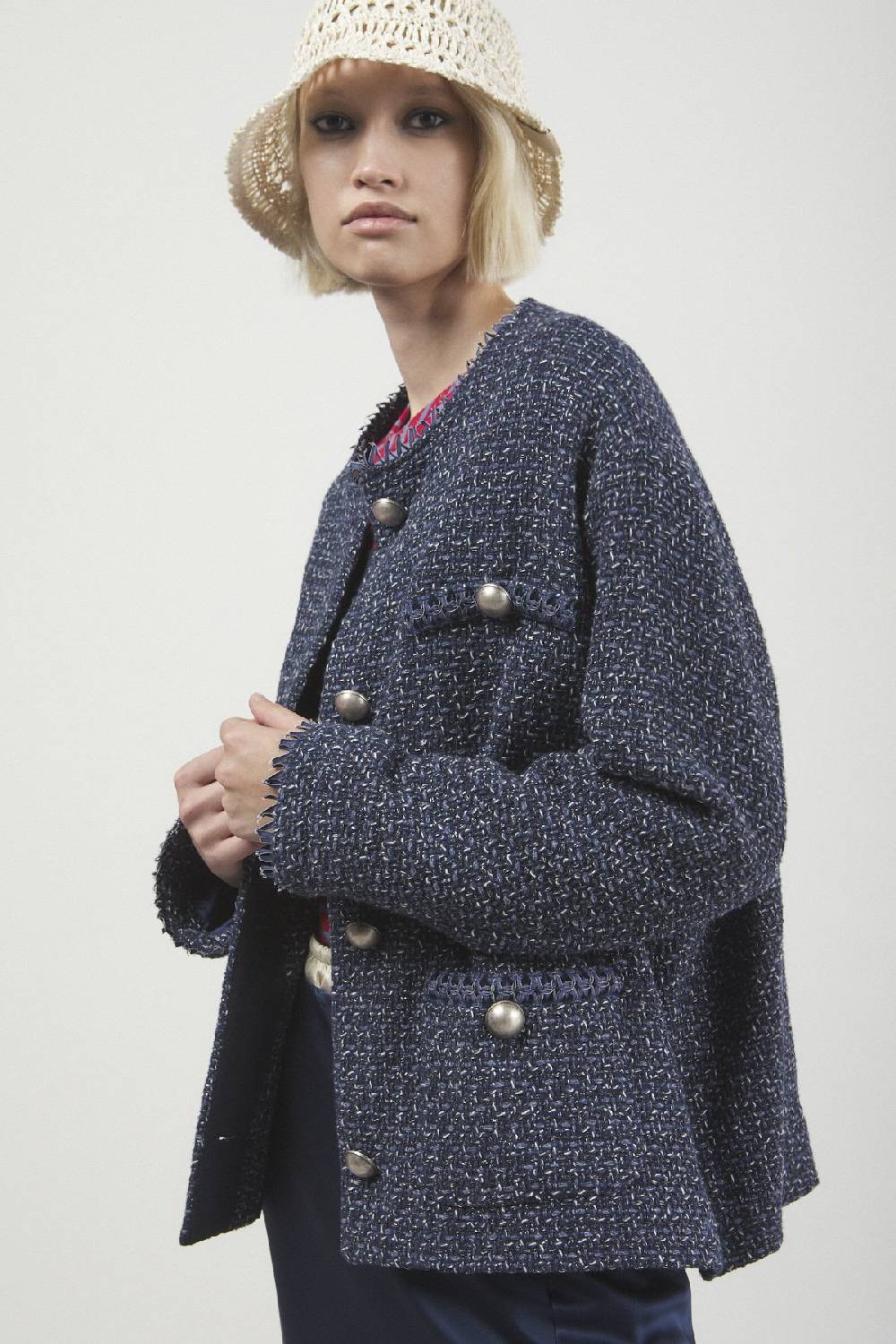 ottod'Ame Tweed jacket with buttons Prezzo Ridotto